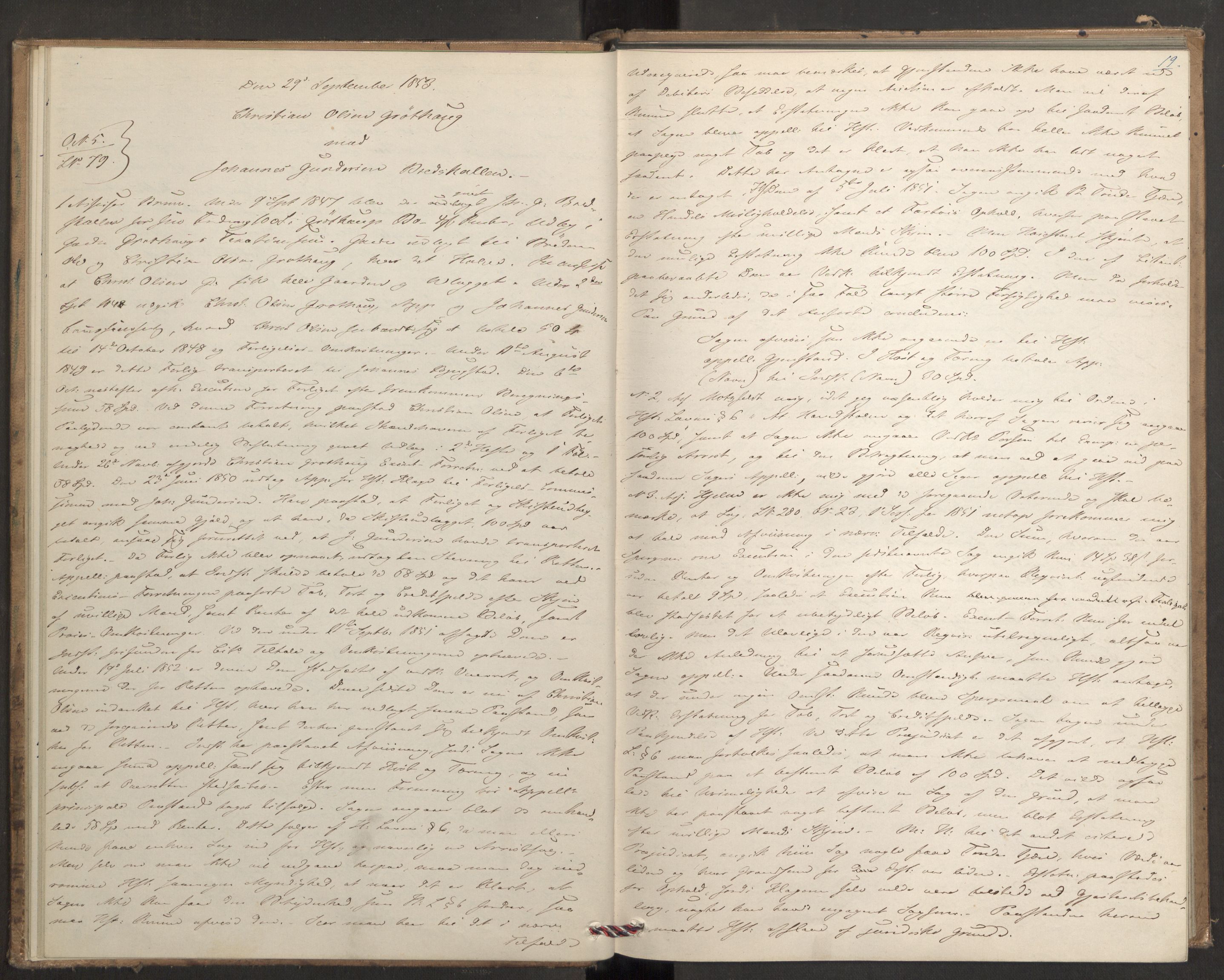 Høyesterett, AV/RA-S-1002/E/Eb/Ebb/L0046/0002: Voteringsprotokoller / Voteringsprotokoll, 1853-1854, p. 18b-19a