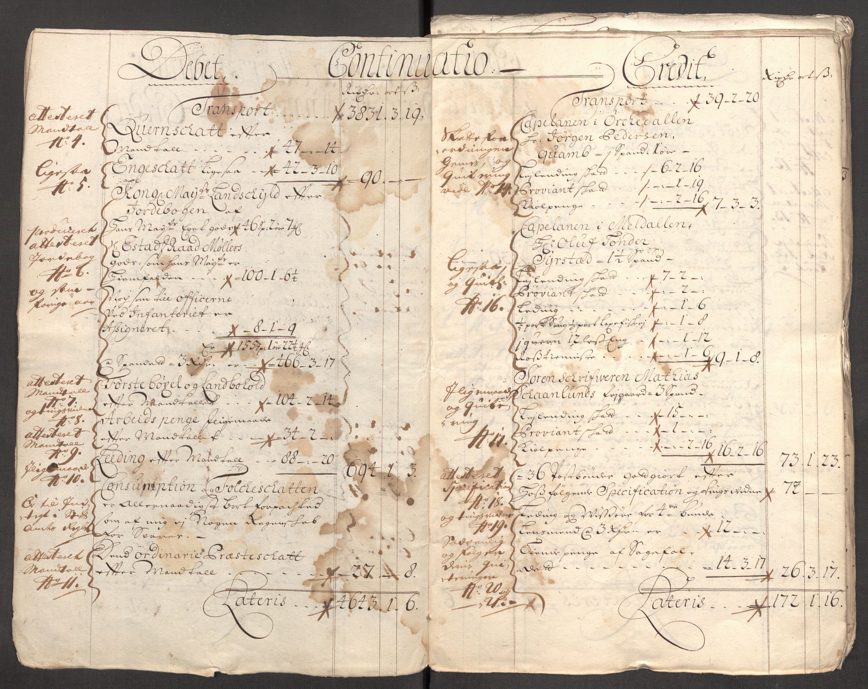 Rentekammeret inntil 1814, Reviderte regnskaper, Fogderegnskap, RA/EA-4092/R60/L3952: Fogderegnskap Orkdal og Gauldal, 1702, p. 5