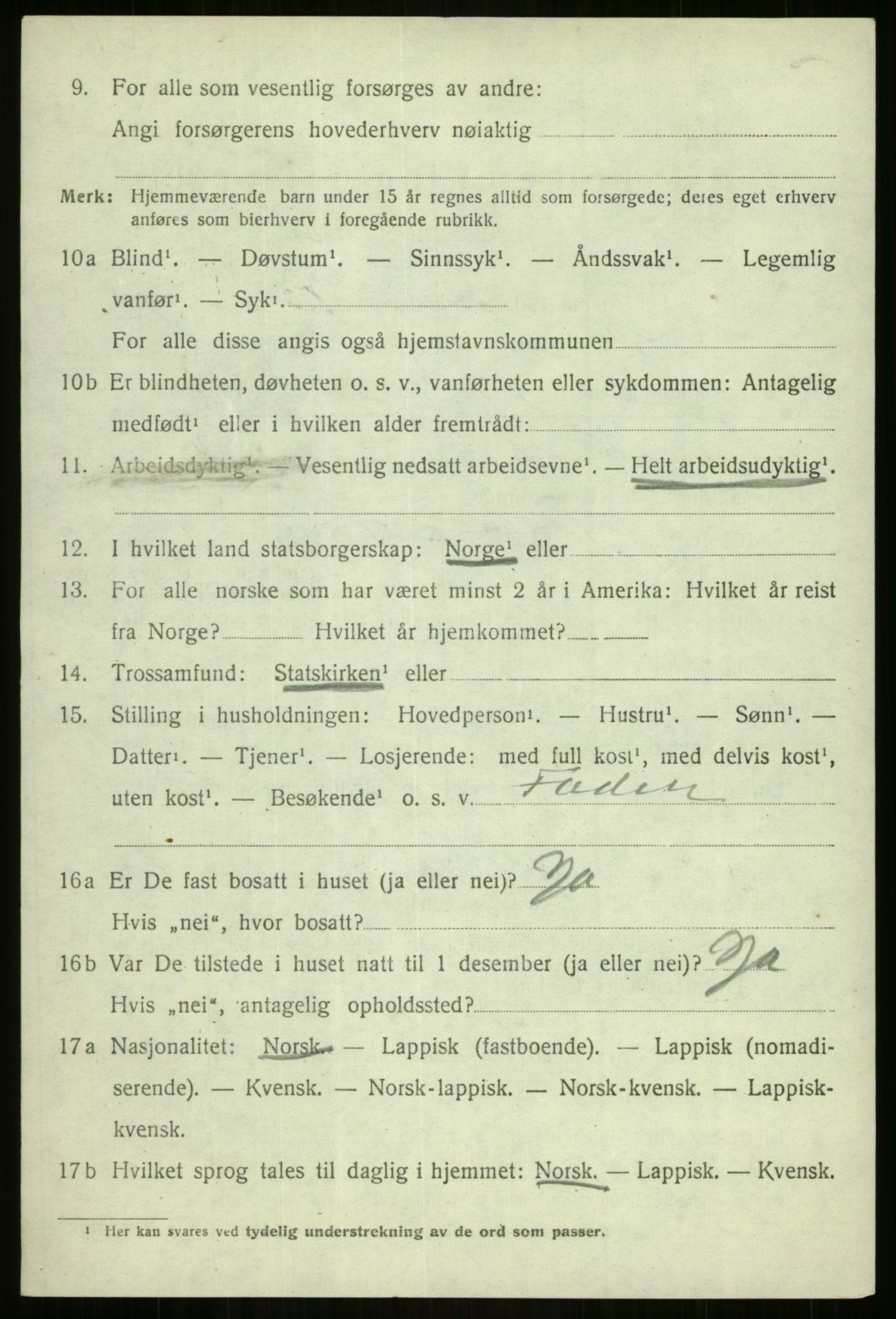 SATØ, 1920 census for Sørreisa, 1920, p. 4956