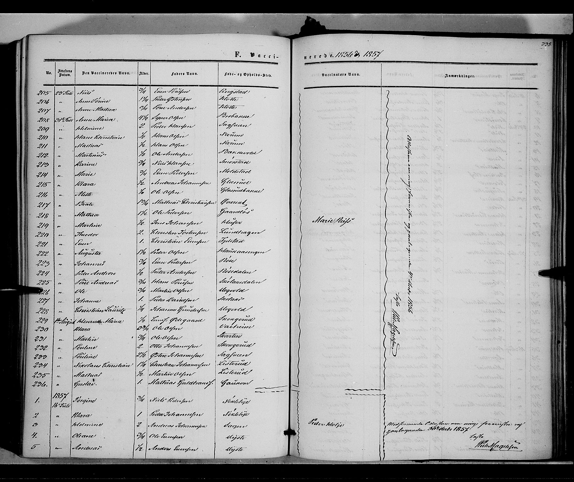Vestre Toten prestekontor, SAH/PREST-108/H/Ha/Haa/L0006: Parish register (official) no. 6, 1856-1861, p. 338