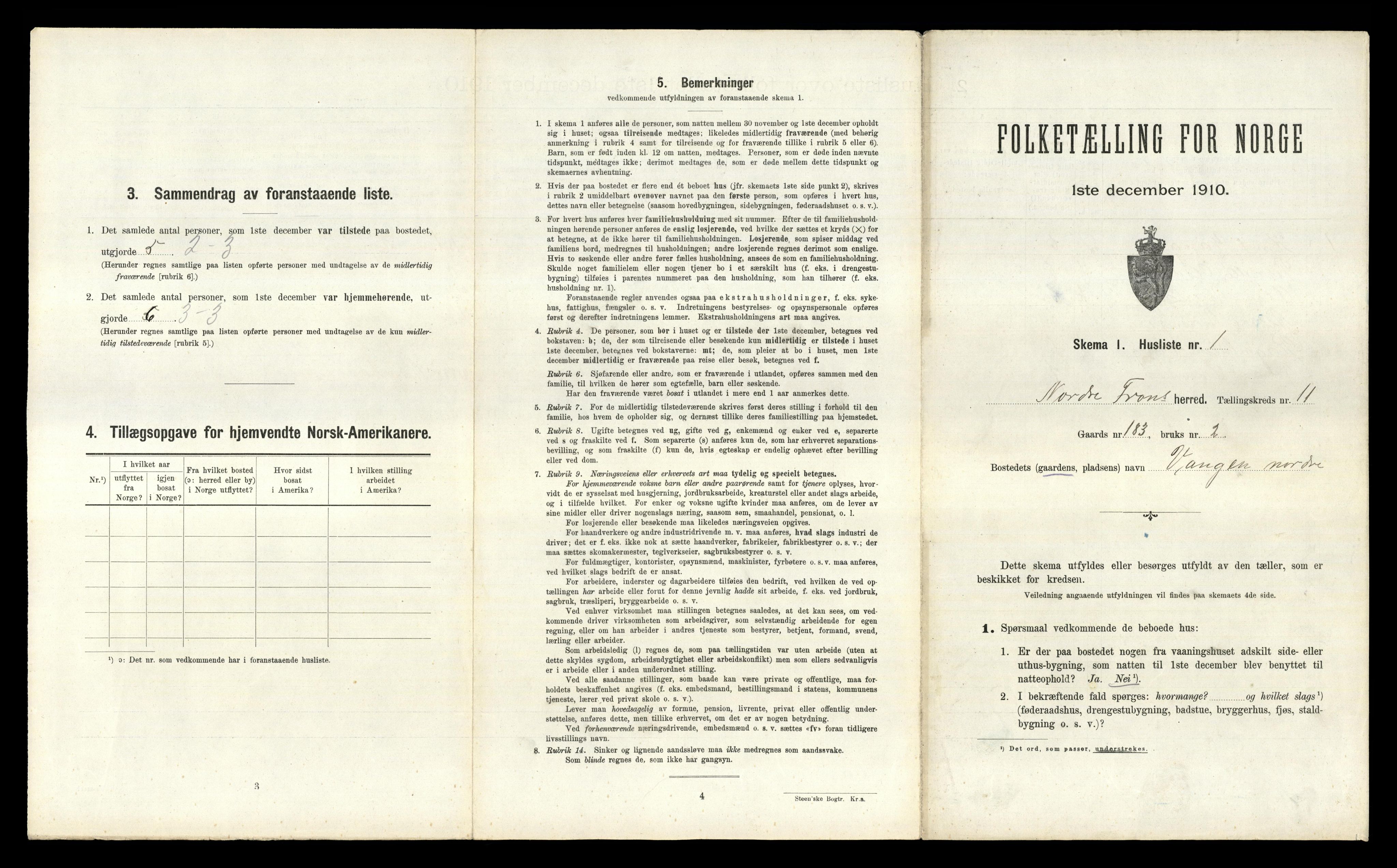 RA, 1910 census for Nord-Fron, 1910, p. 1370