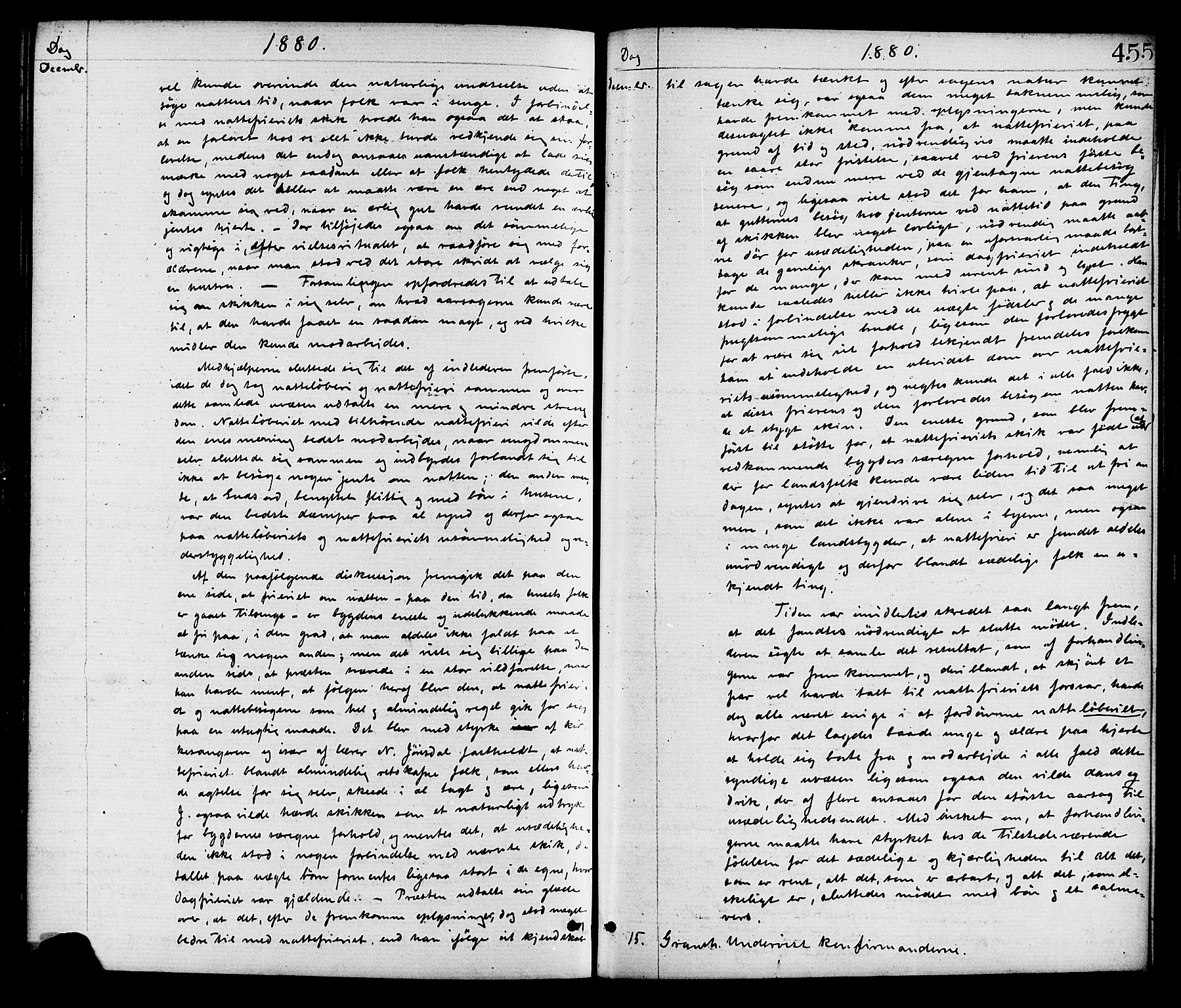 Gransherad kirkebøker, SAKO/A-267/F/Fa/L0004: Parish register (official) no. I 4, 1871-1886, p. 455