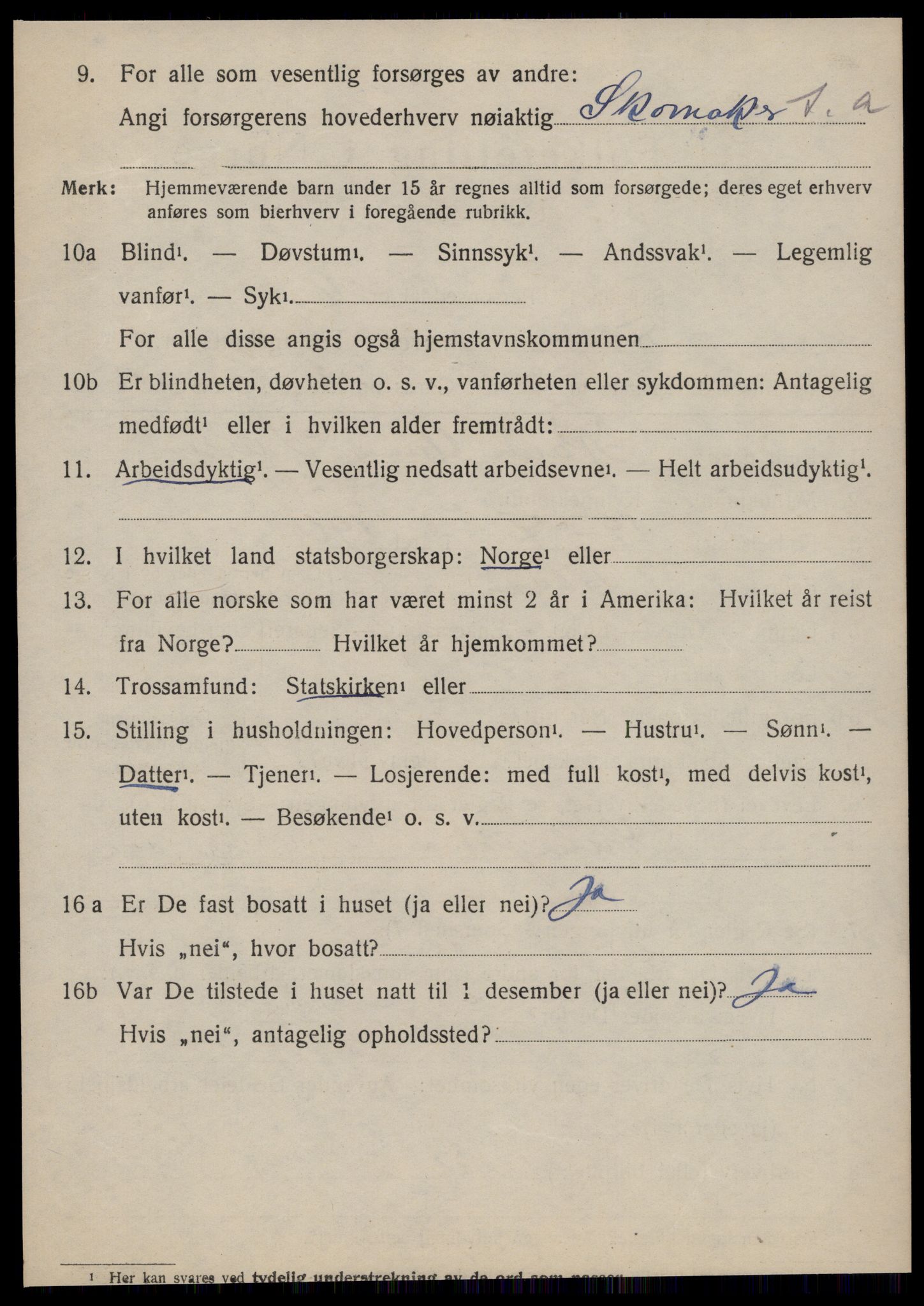 SAT, 1920 census for Fræna, 1920, p. 1524