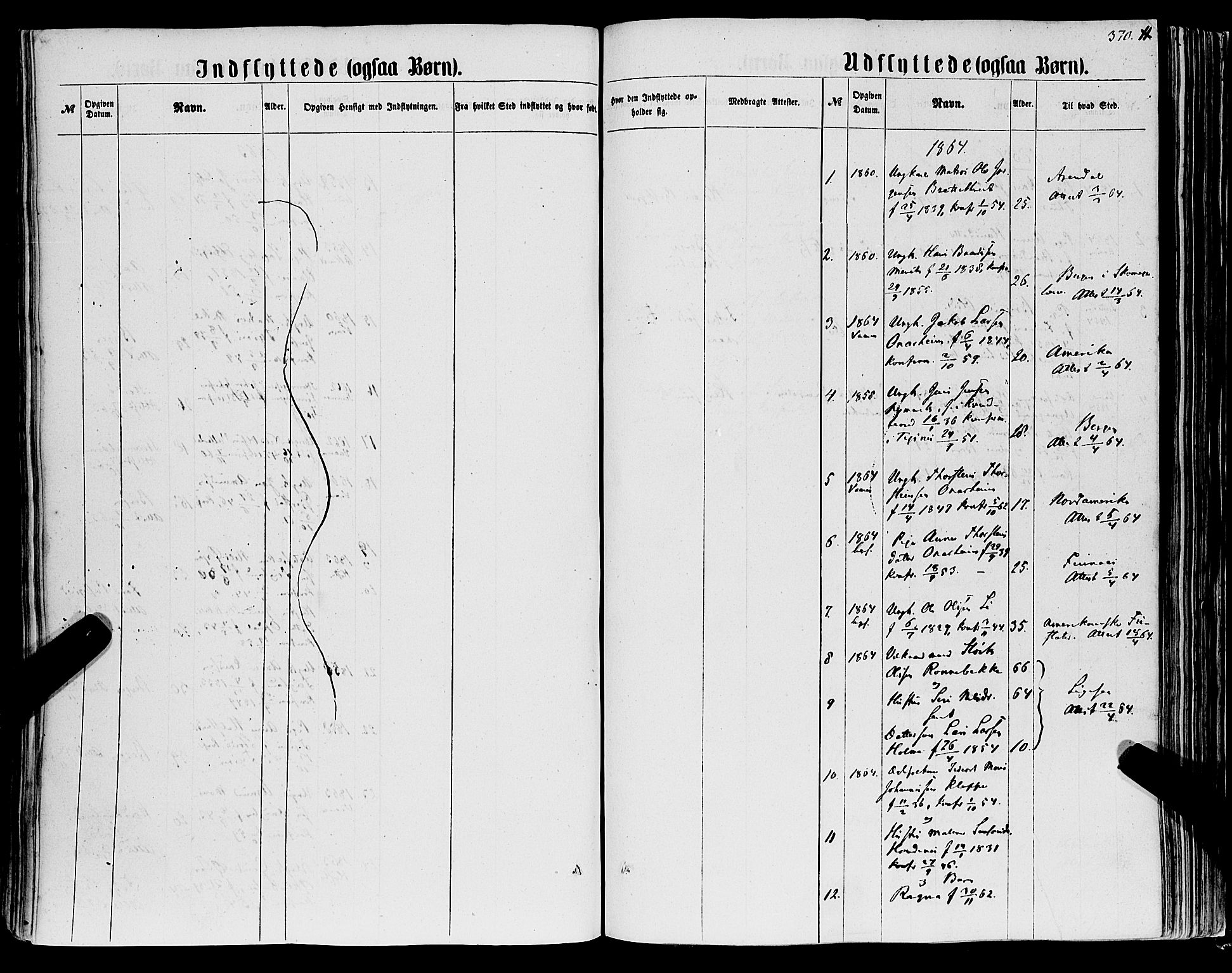 Tysnes sokneprestembete, AV/SAB-A-78601/H/Haa: Parish register (official) no. A 11, 1860-1871, p. 370