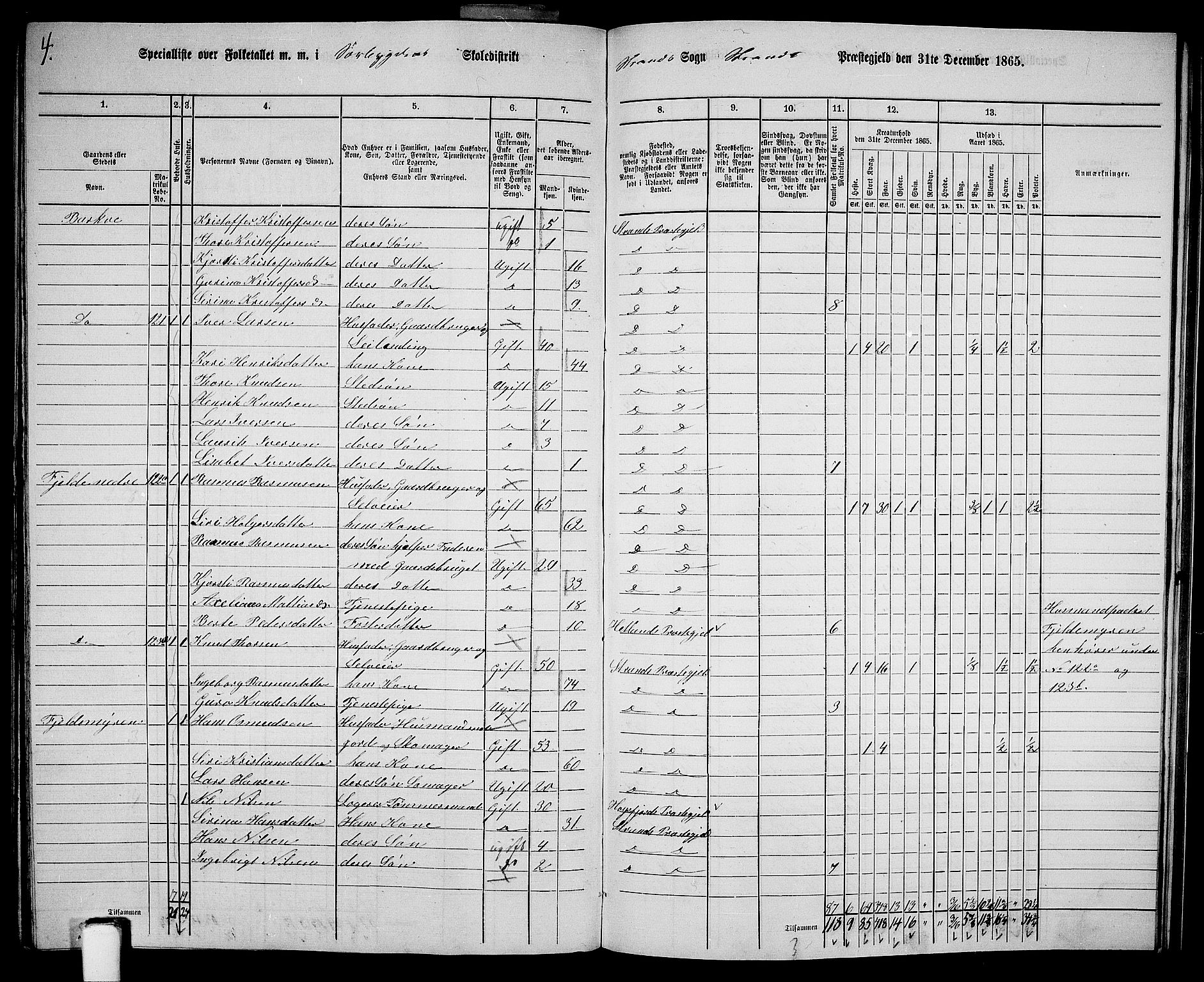 RA, 1865 census for Strand, 1865, p. 71