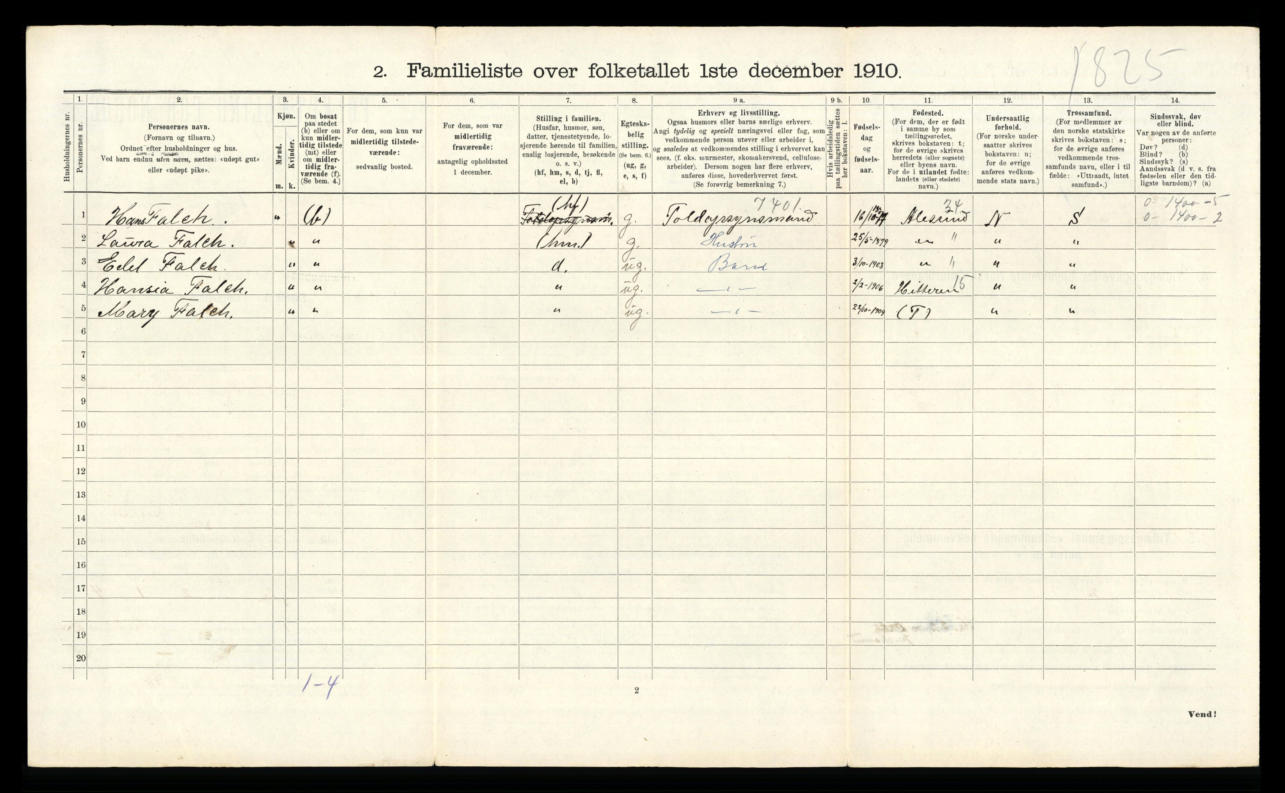 RA, 1910 census for Trondheim, 1910, p. 23880