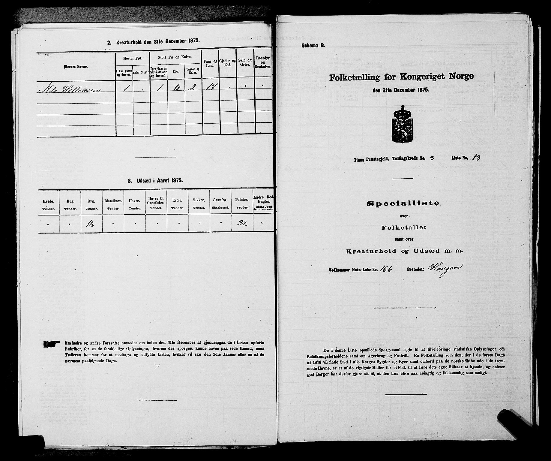 SAKO, 1875 census for 0826P Tinn, 1875, p. 363