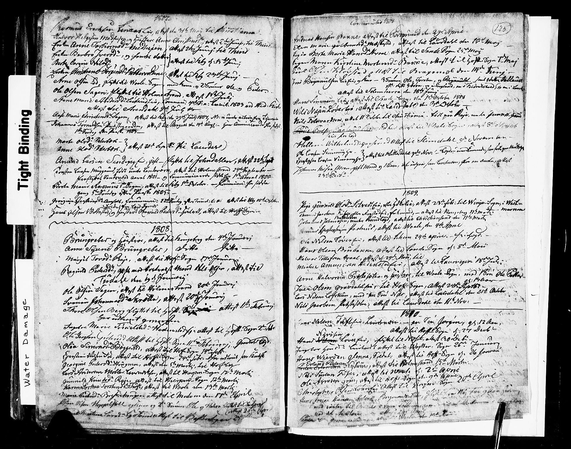 Sandsvær kirkebøker, AV/SAKO-A-244/G/Ga/L0002: Parish register (copy) no. I 2, 1796-1817, p. 125