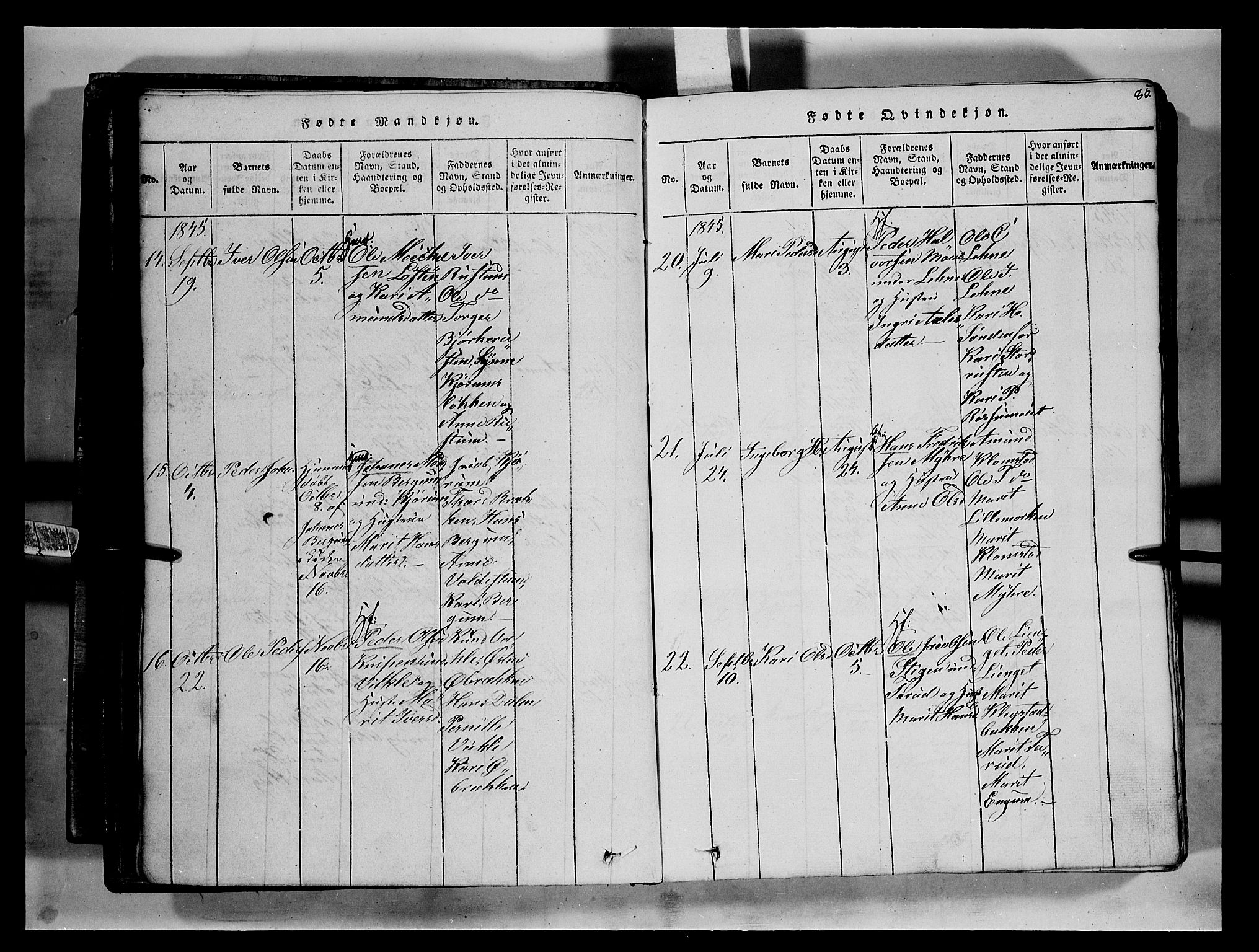 Fron prestekontor, AV/SAH-PREST-078/H/Ha/Hab/L0002: Parish register (copy) no. 2, 1816-1850, p. 85