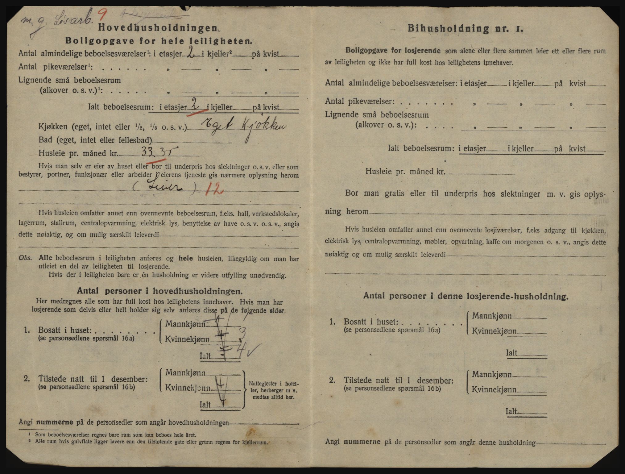 SAB, 1920 census for Florø, 1920, p. 391