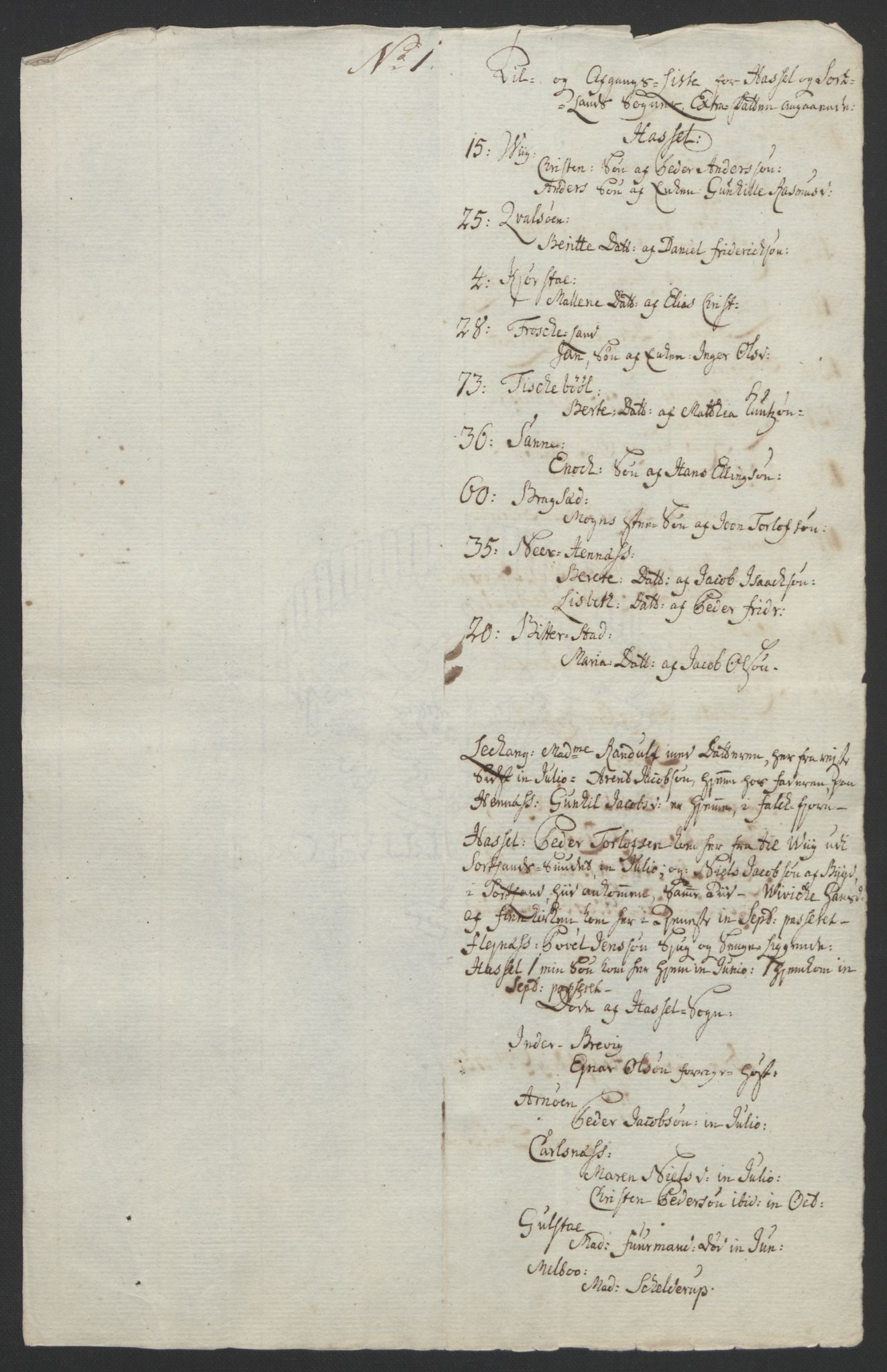 Rentekammeret inntil 1814, Reviderte regnskaper, Fogderegnskap, AV/RA-EA-4092/R67/L4747: Ekstraskatten Vesterålen, Andenes og Lofoten, 1762-1766, p. 172