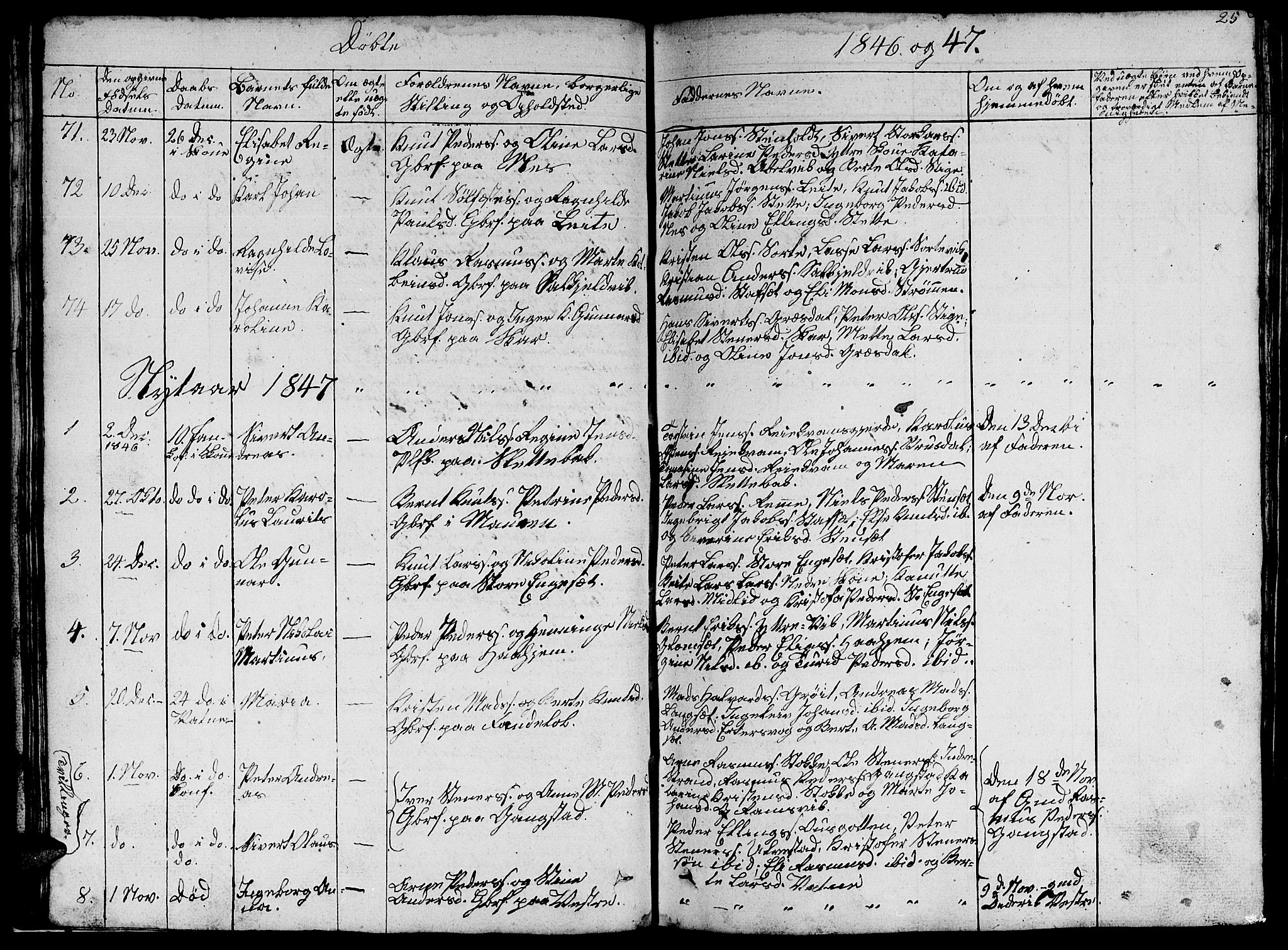 Ministerialprotokoller, klokkerbøker og fødselsregistre - Møre og Romsdal, AV/SAT-A-1454/524/L0362: Parish register (copy) no. 524C03, 1840-1854, p. 25