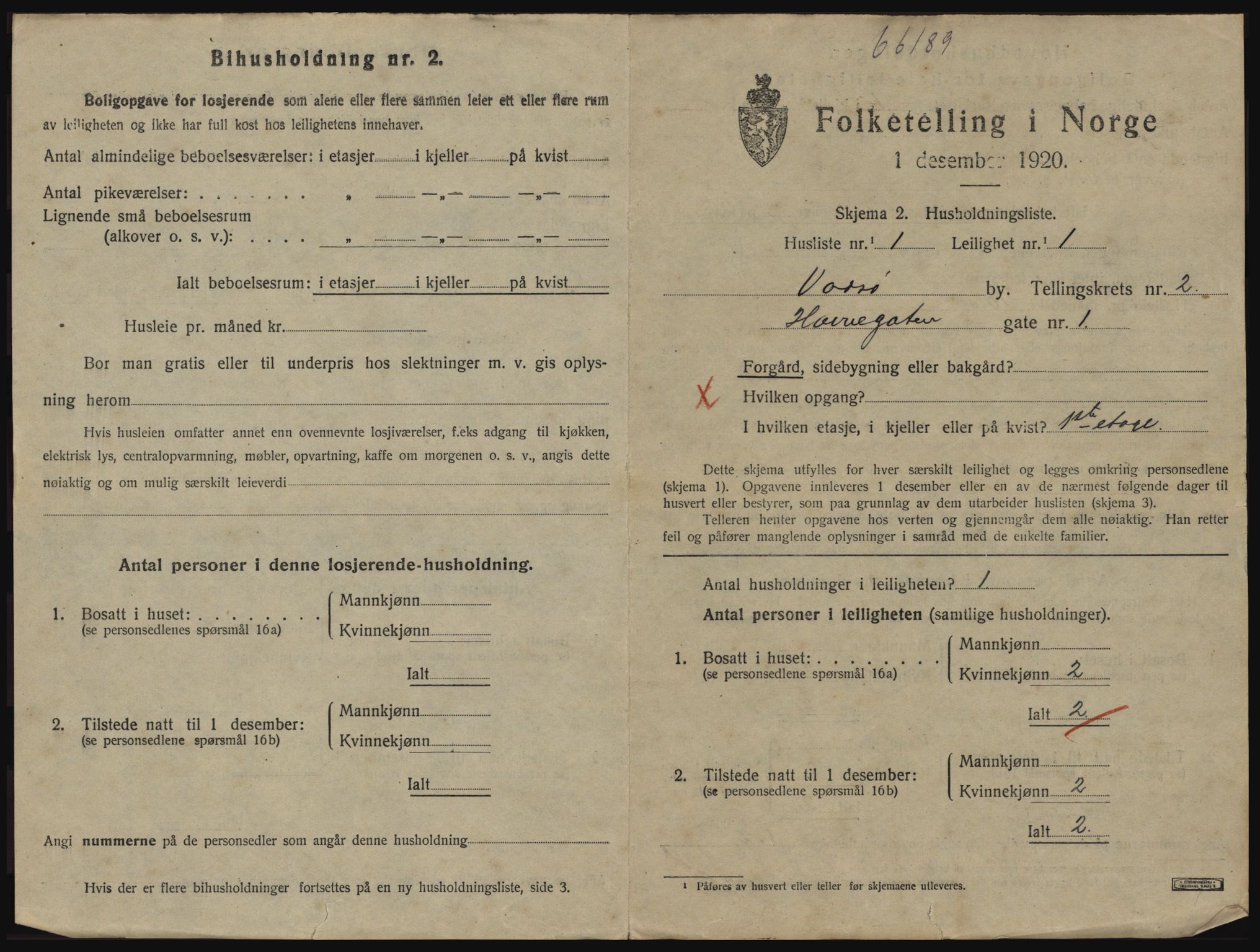 SATØ, 1920 census for Vadsø, 1920, p. 954