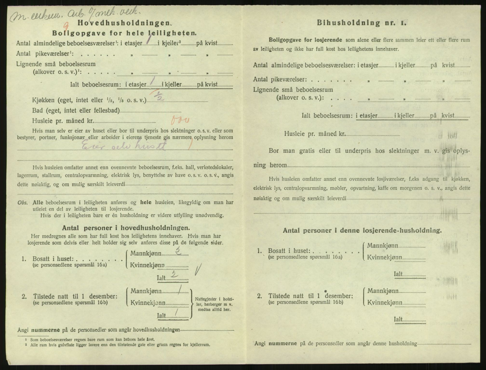 SAK, 1920 census for Arendal, 1920, p. 8625