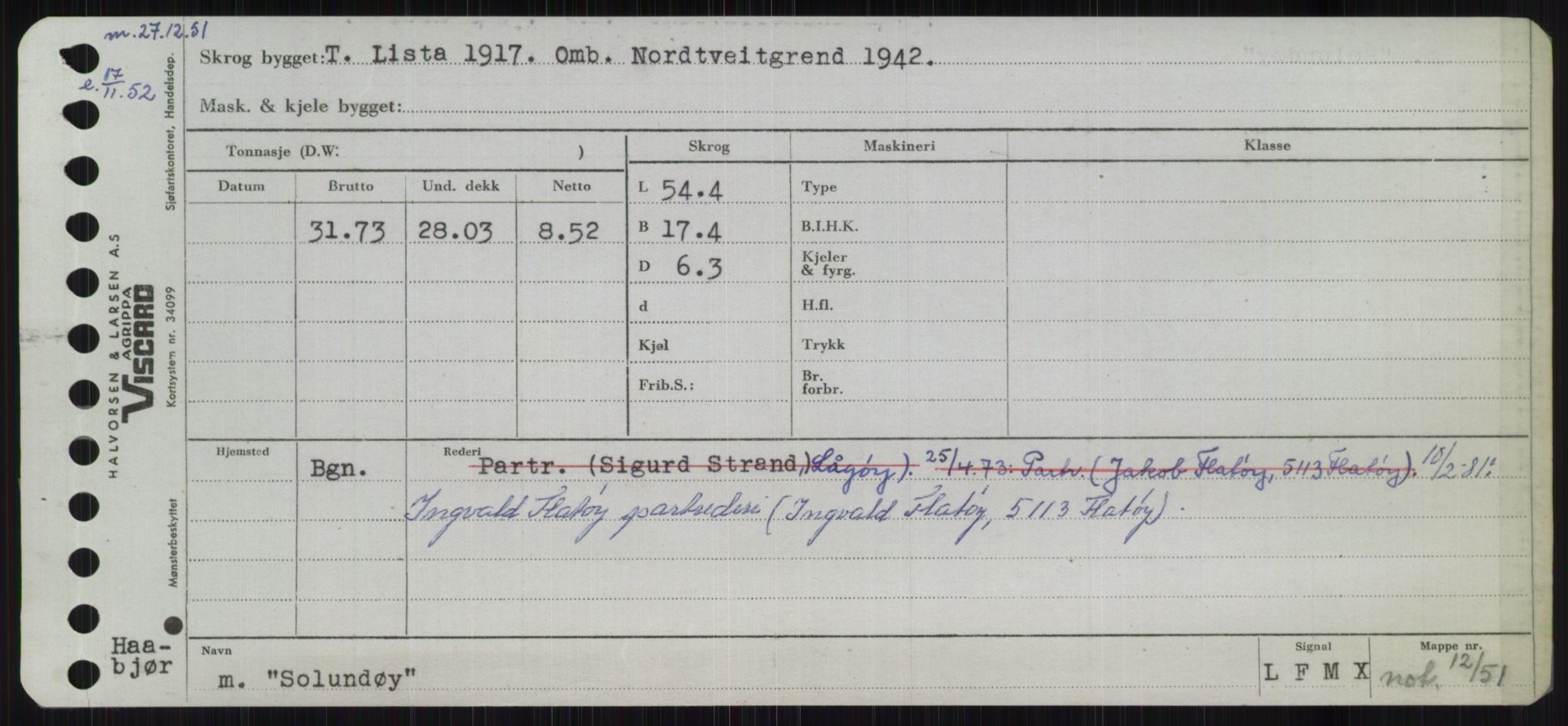 Sjøfartsdirektoratet med forløpere, Skipsmålingen, AV/RA-S-1627/H/Ha/L0005/0002: Fartøy, S-Sven / Fartøy, Skjo-Sven, p. 247