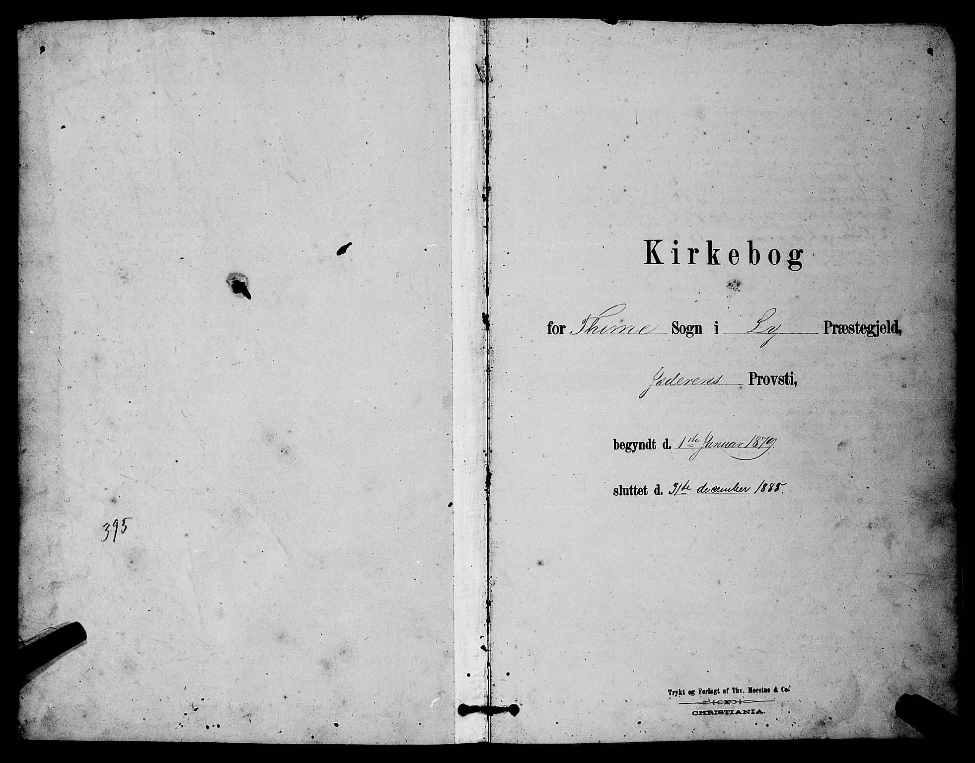 Lye sokneprestkontor, SAST/A-101794/001/30BB/L0006: Parish register (copy) no. B 6, 1879-1888