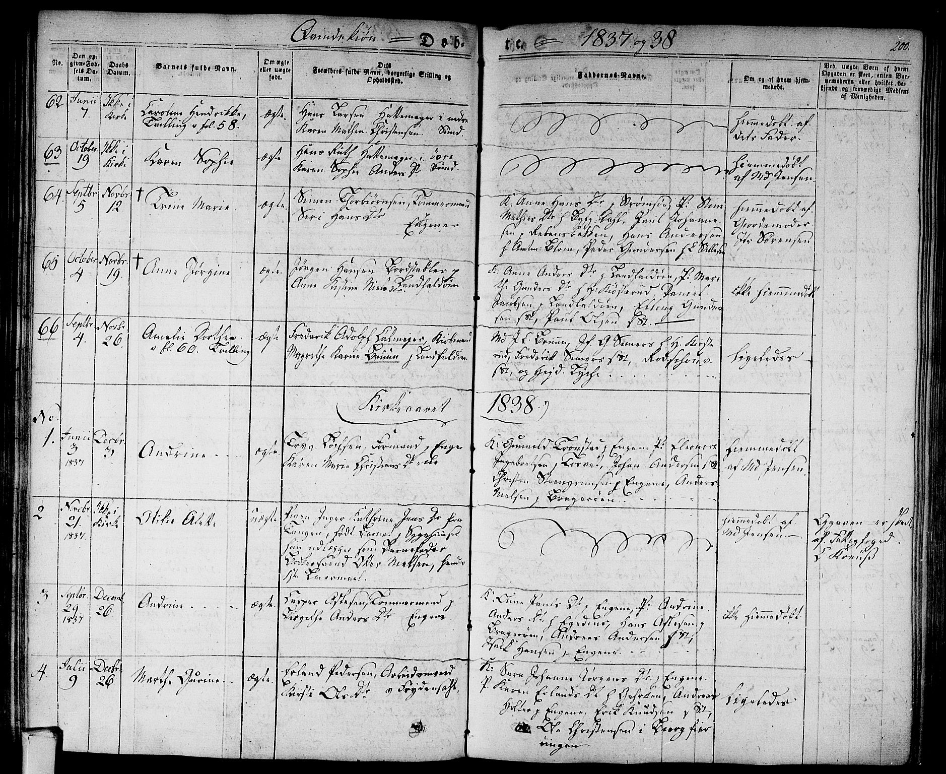 Bragernes kirkebøker, AV/SAKO-A-6/F/Fb/L0001: Parish register (official) no. II 1, 1830-1847, p. 200