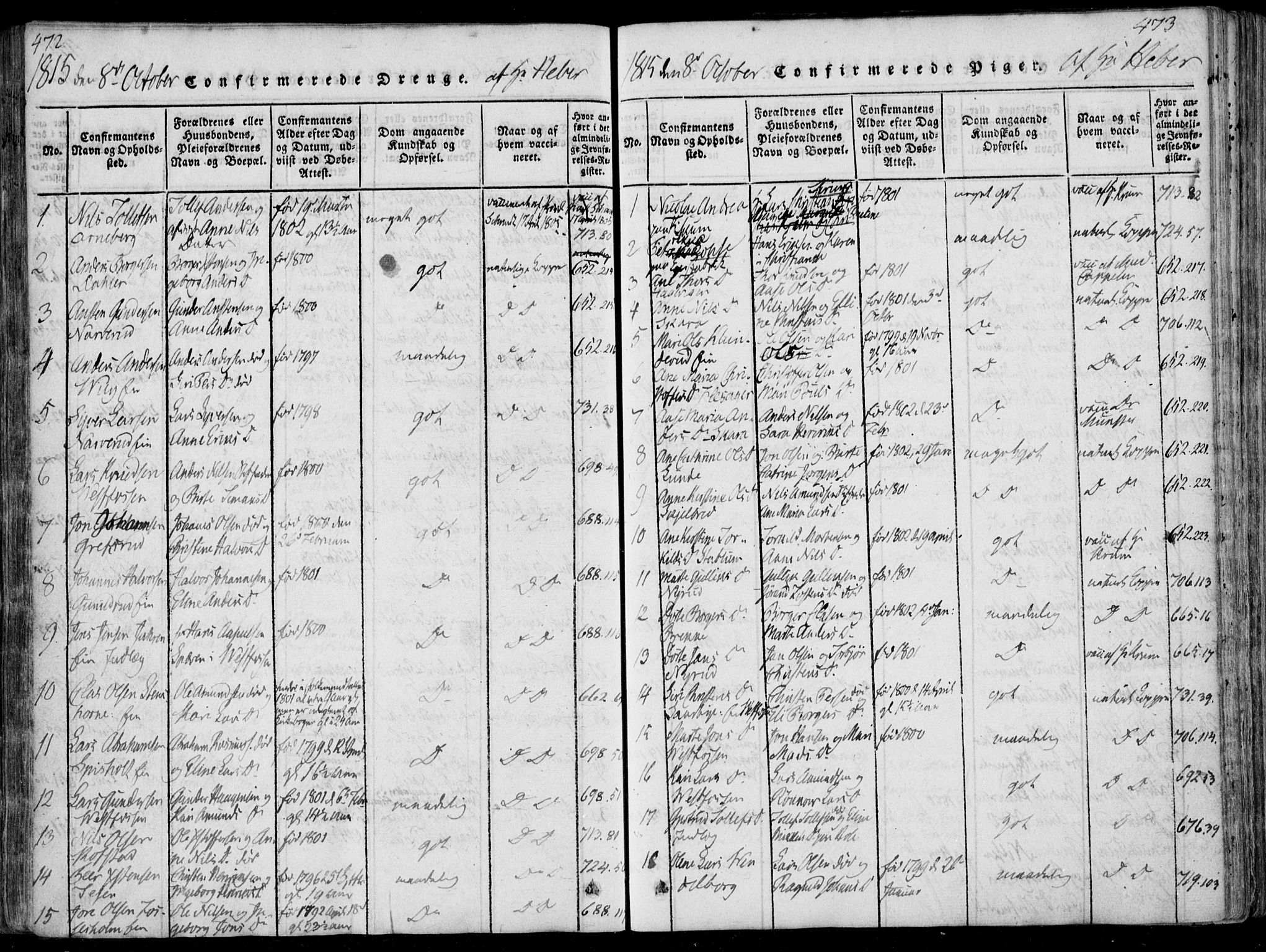 Eiker kirkebøker, AV/SAKO-A-4/F/Fa/L0011: Parish register (official) no. I 11, 1814-1827, p. 472-473