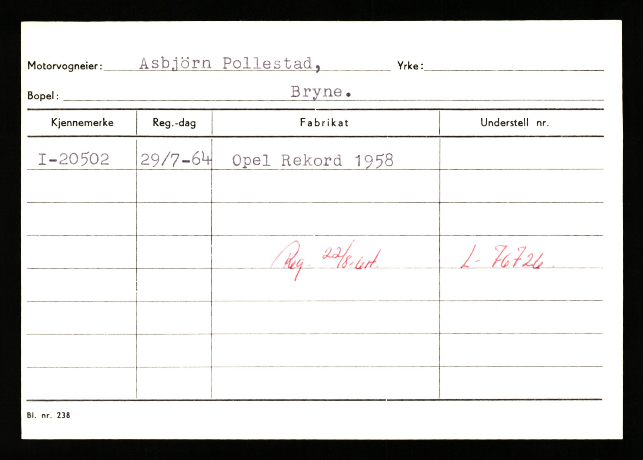 Stavanger trafikkstasjon, AV/SAST-A-101942/0/G/L0004: Registreringsnummer: 15497 - 22957, 1930-1971, p. 2252