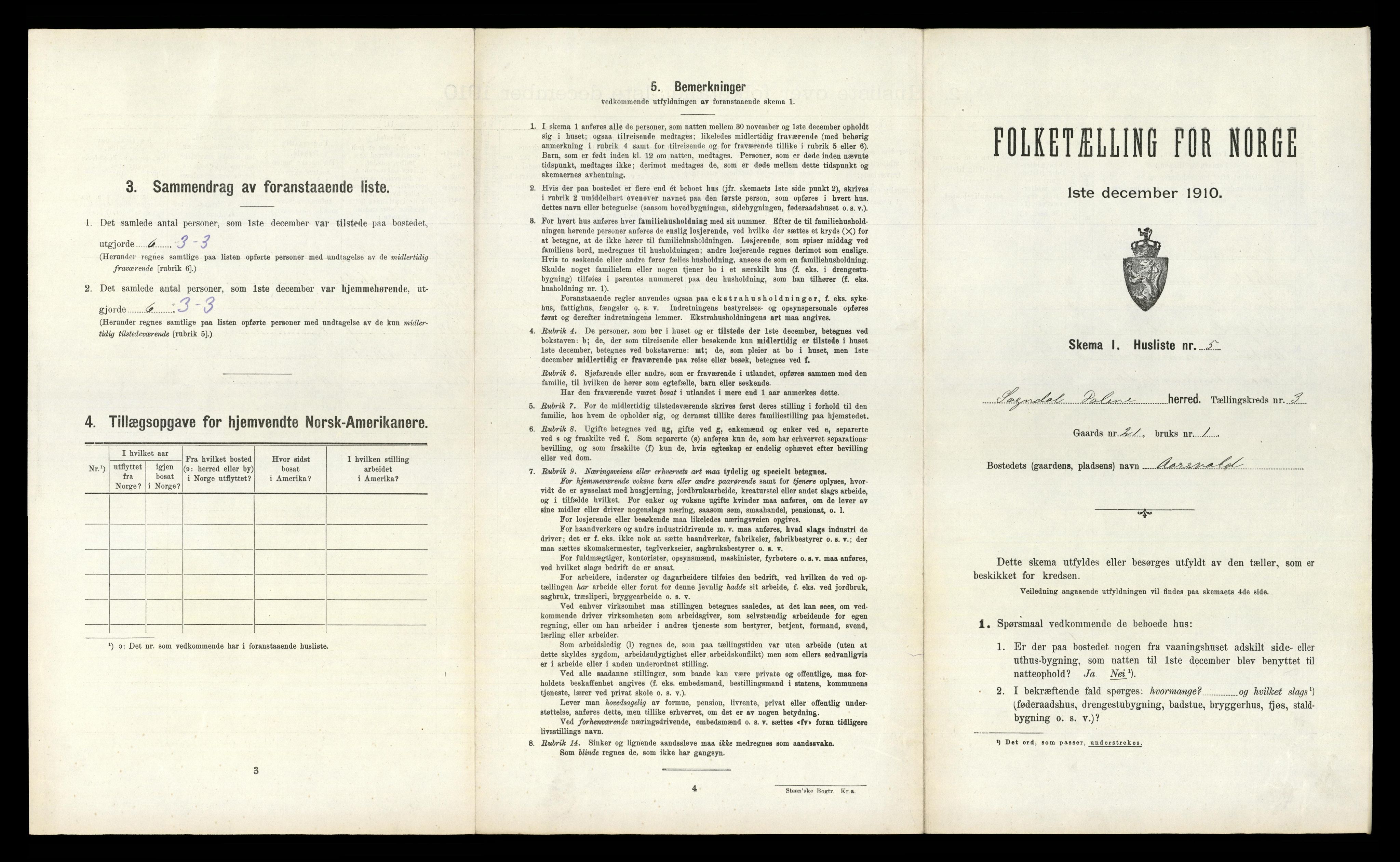 RA, 1910 census for Sokndal, 1910, p. 194