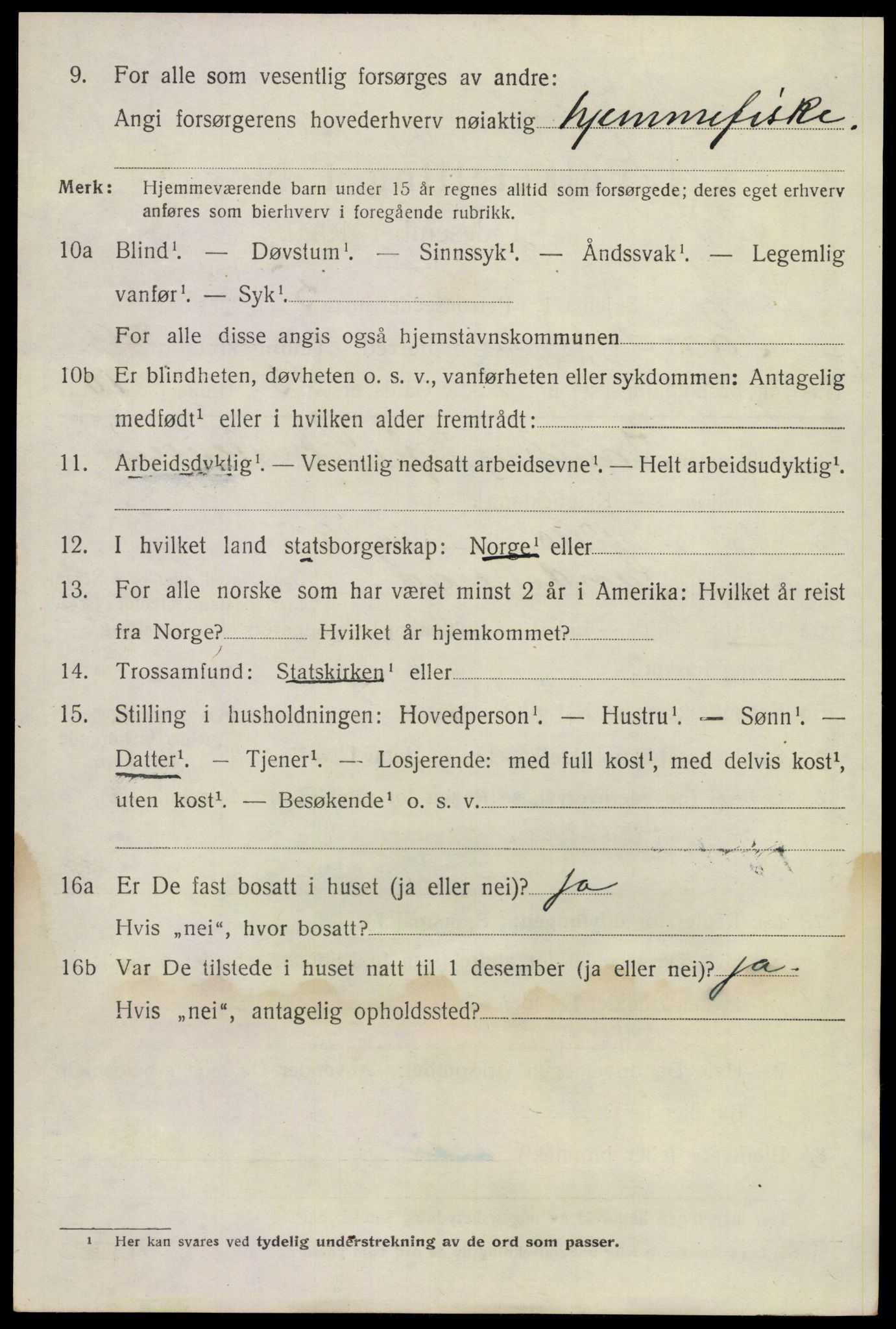 SAKO, 1920 census for Sandeherred, 1920, p. 14287