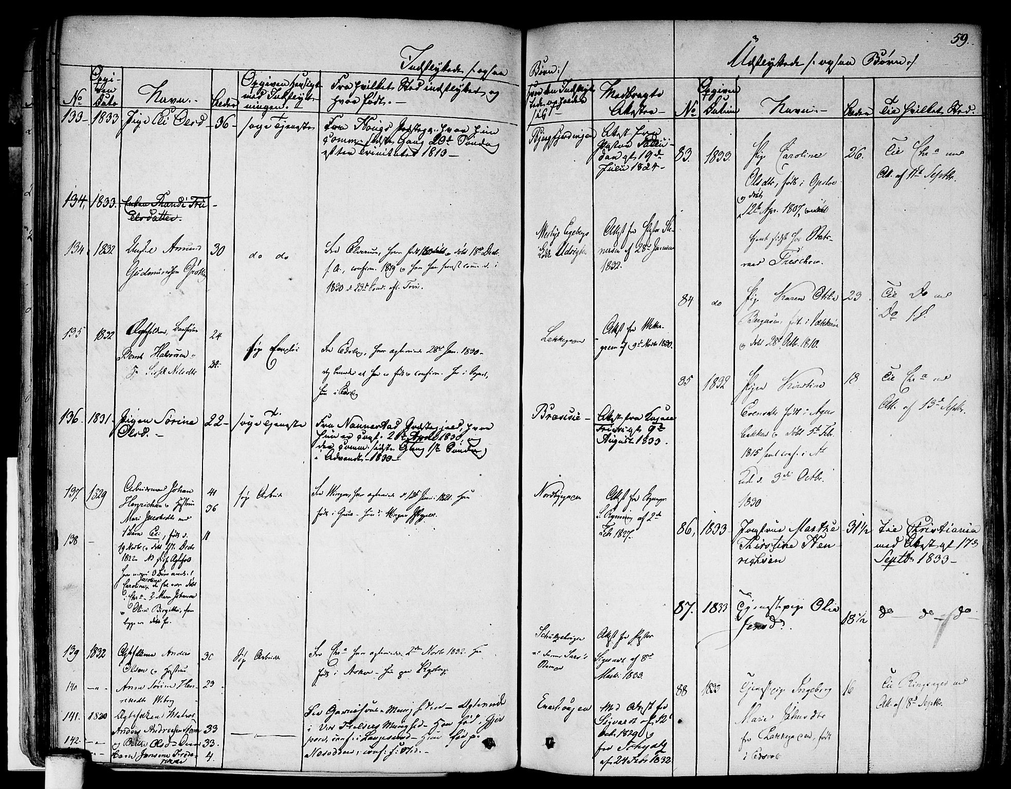 Aker prestekontor kirkebøker, SAO/A-10861/F/L0018: Parish register (official) no. 17, 1829-1852, p. 59