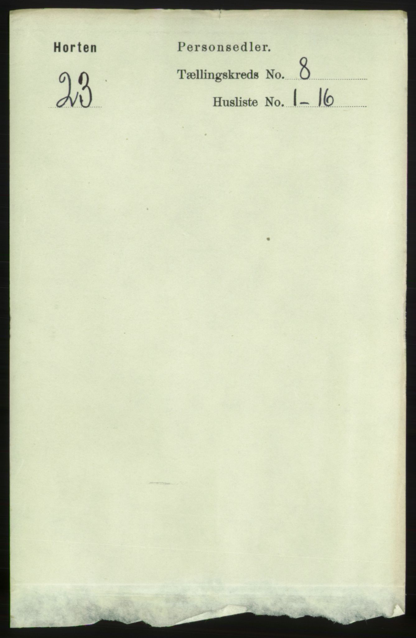 RA, 1891 census for 0703 Horten, 1891, p. 4925
