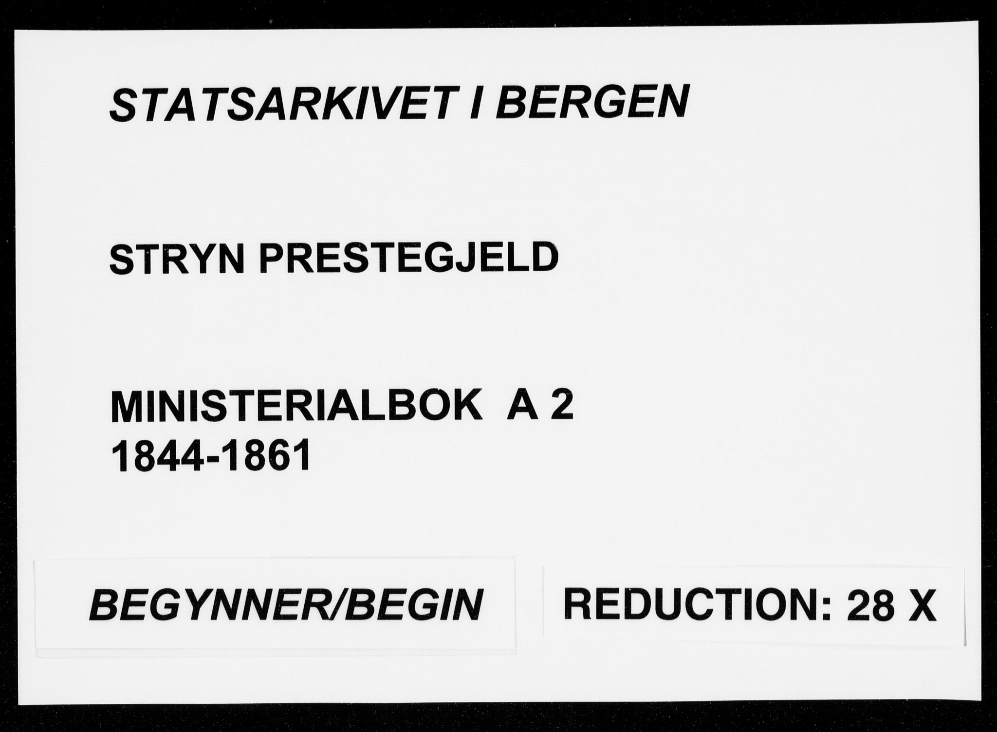 Stryn Sokneprestembete, SAB/A-82501: Parish register (official) no. A 2, 1844-1861