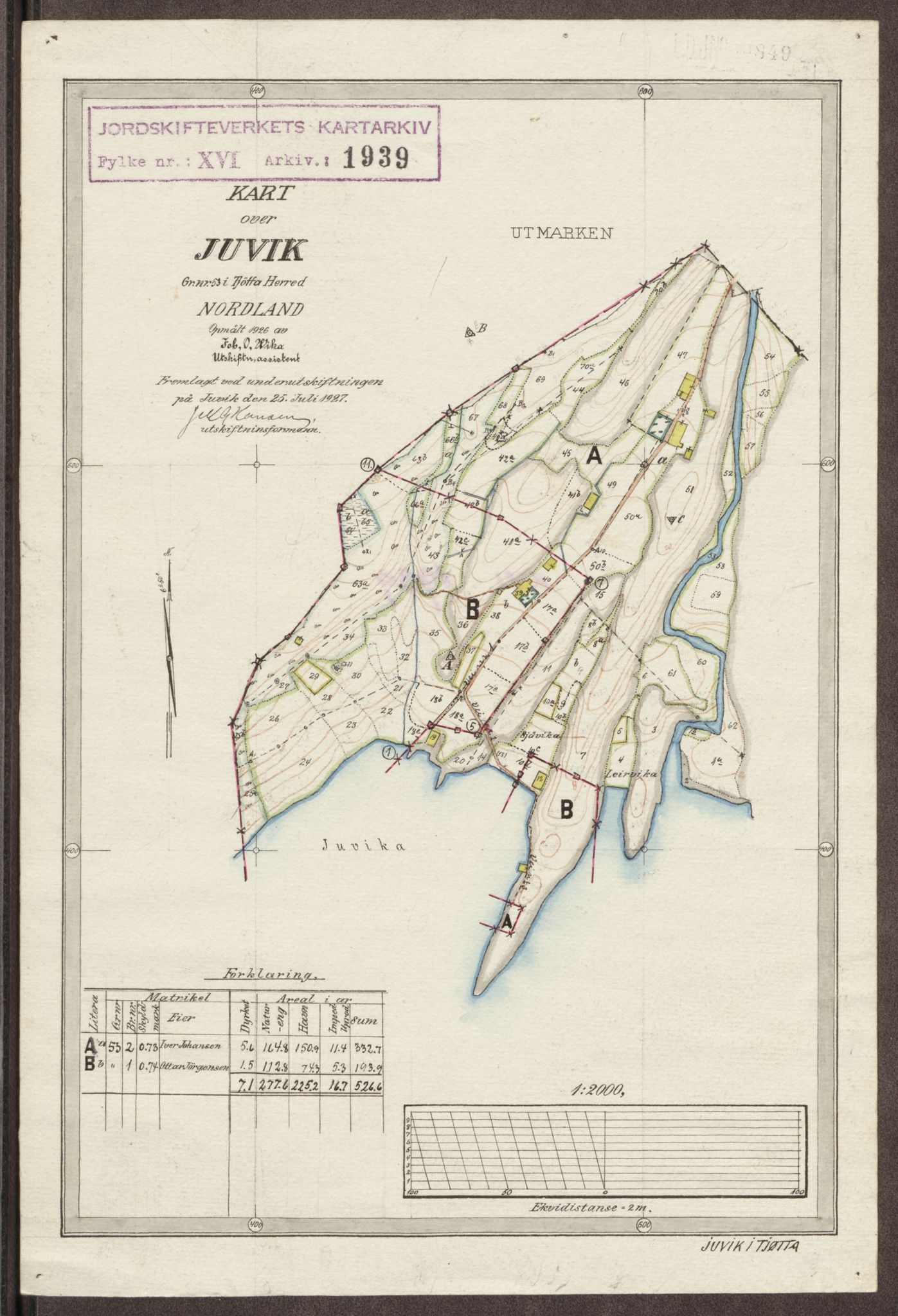 Jordskifteverkets kartarkiv, RA/S-3929/T, 1859-1988, p. 2343