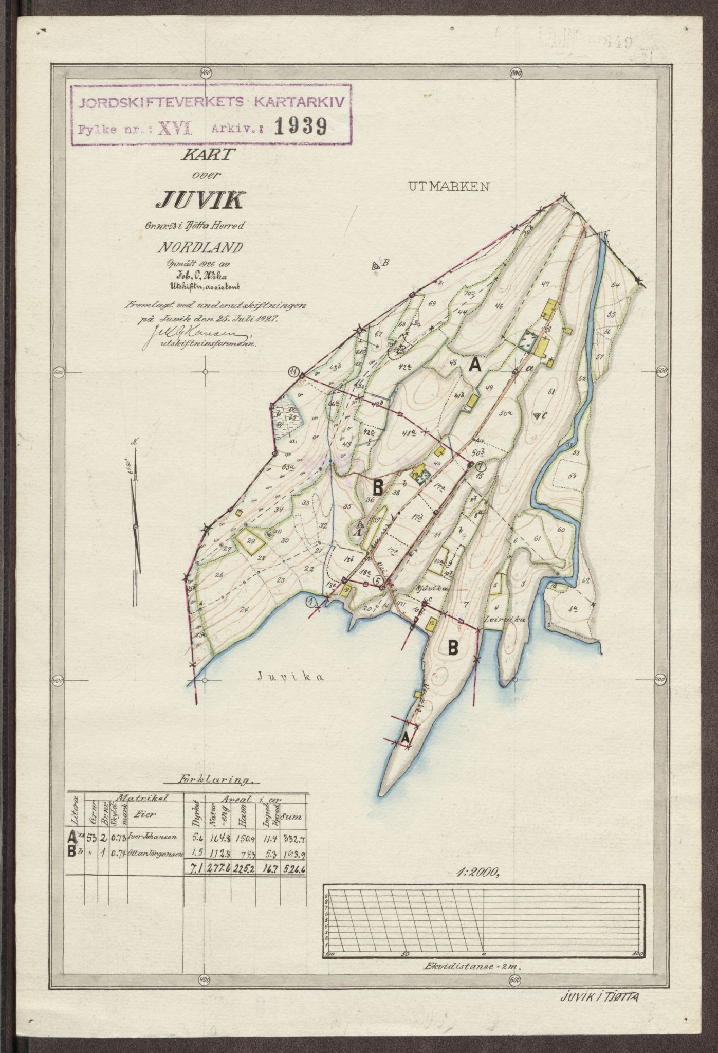 Jordskifteverkets kartarkiv, AV/RA-S-3929/T, 1859-1988, p. 2343