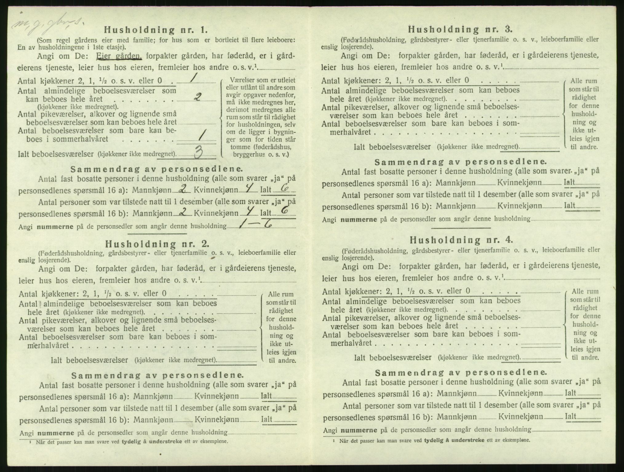 SAT, 1920 census for Aukra, 1920, p. 740