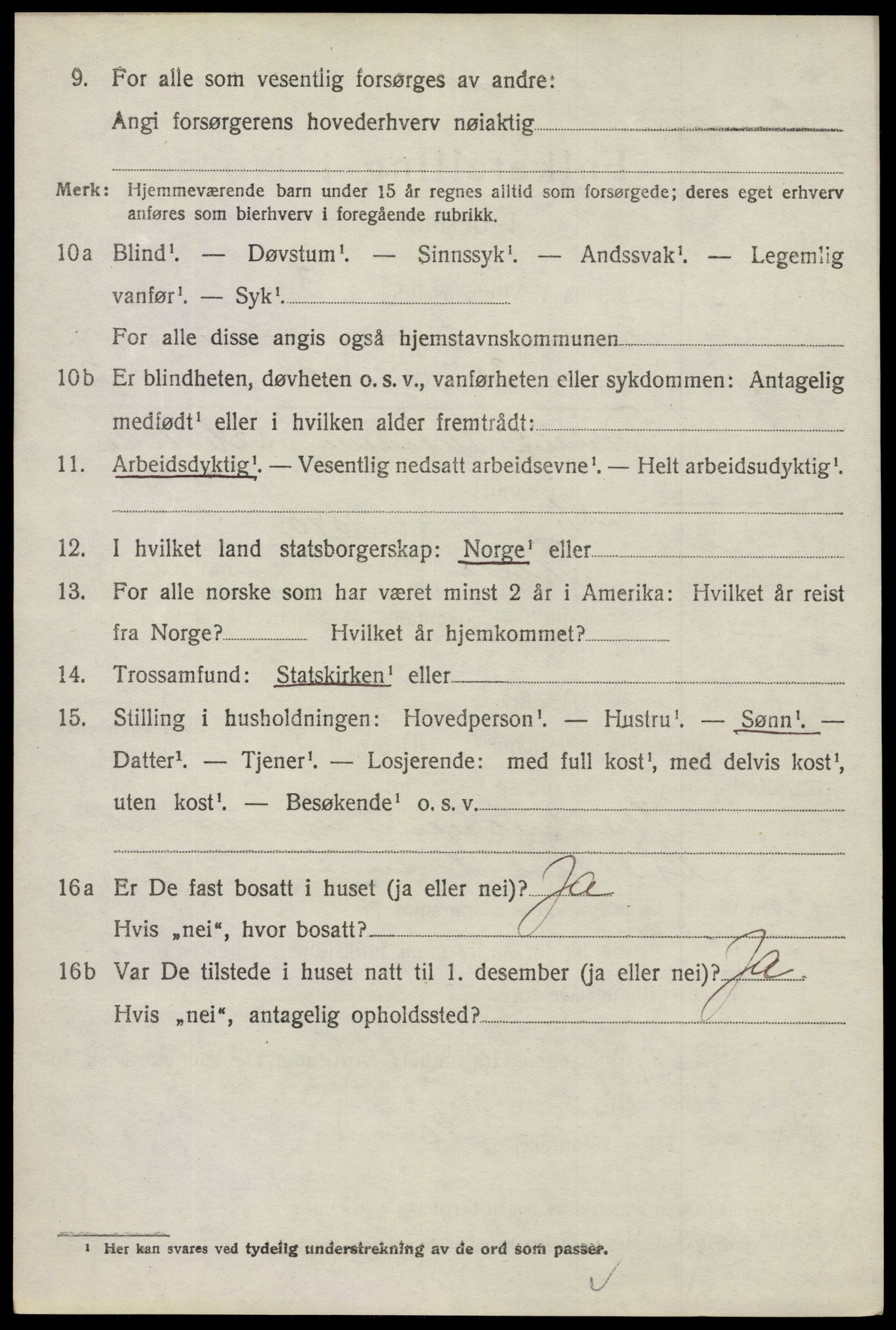 SAO, 1920 census for Tune, 1920, p. 2705