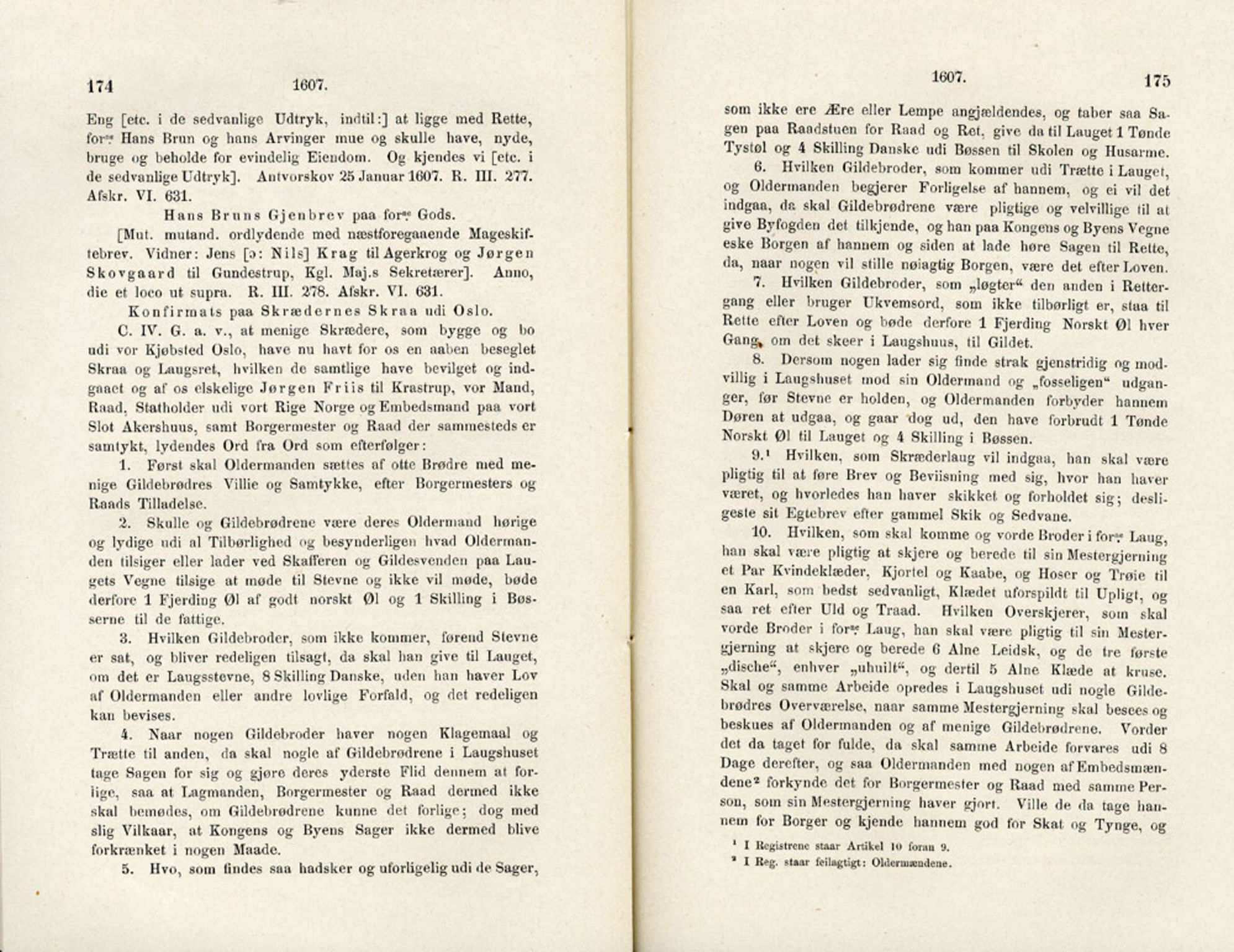 Publikasjoner utgitt av Det Norske Historiske Kildeskriftfond, PUBL/-/-/-: Norske Rigs-Registranter, bind 4, 1603-1618, p. 174-175