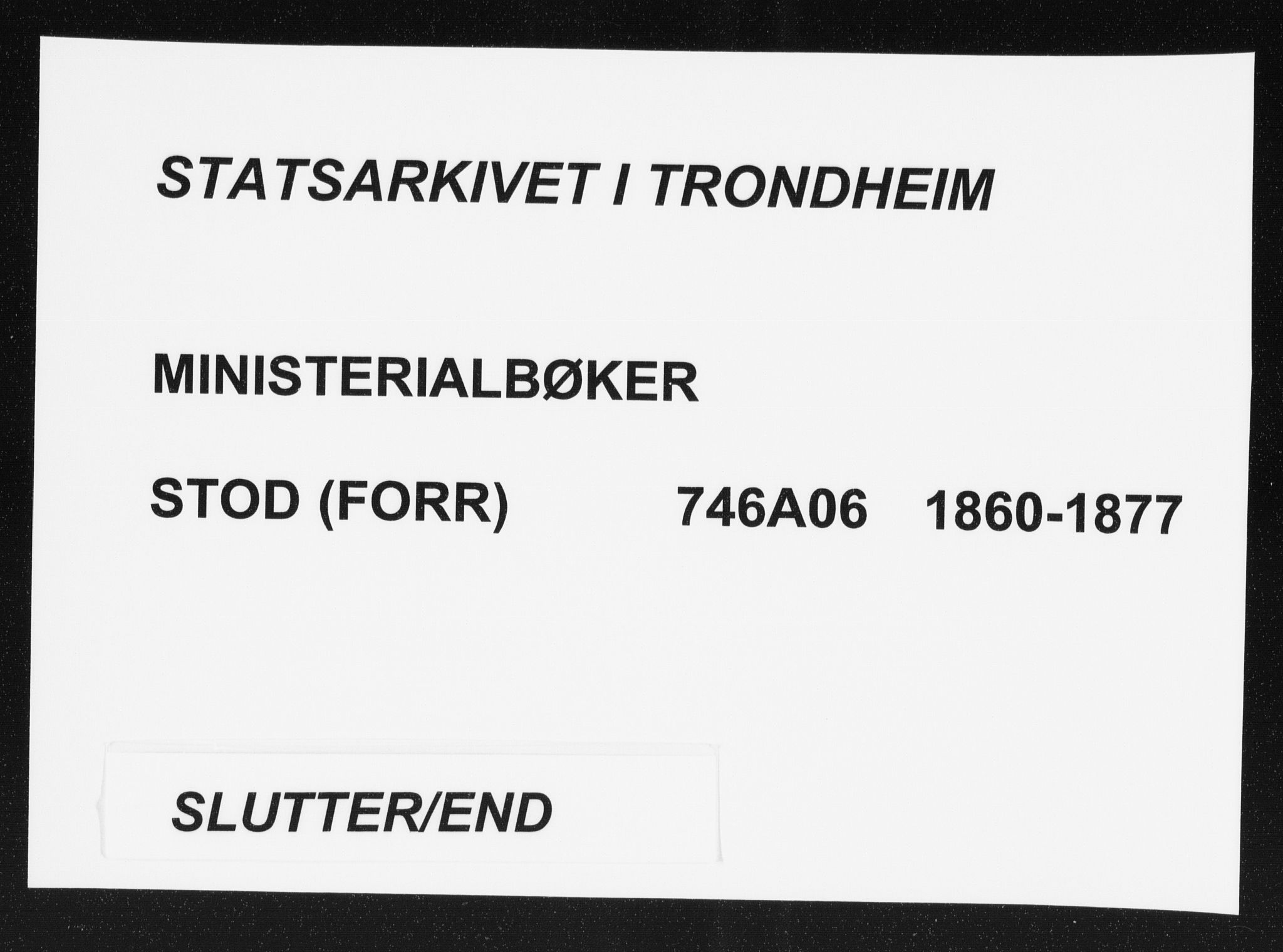 Ministerialprotokoller, klokkerbøker og fødselsregistre - Nord-Trøndelag, AV/SAT-A-1458/746/L0447: Parish register (official) no. 746A06, 1860-1877