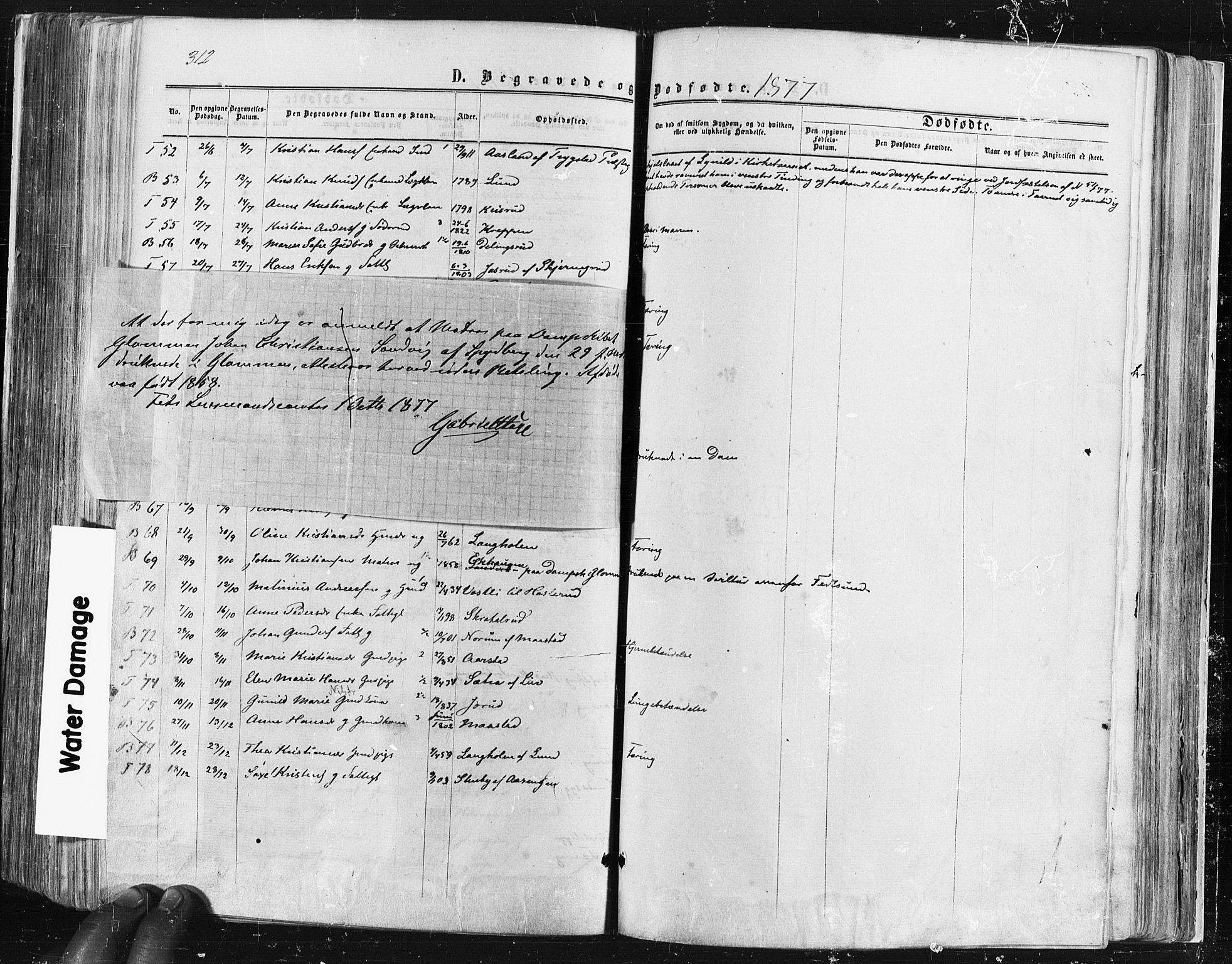 Trøgstad prestekontor Kirkebøker, SAO/A-10925/F/Fa/L0009: Parish register (official) no. I 9, 1865-1877, p. 312