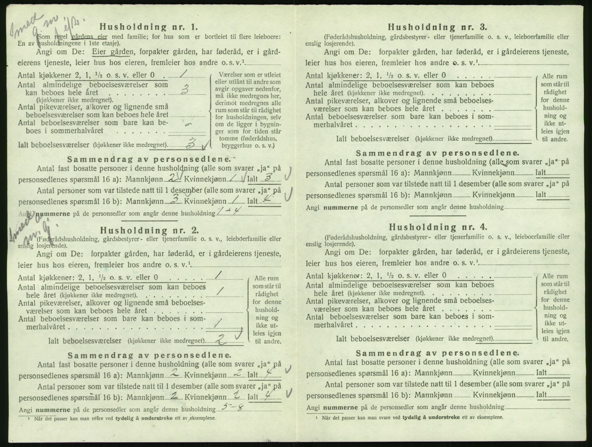 SAT, 1920 census for Rovde, 1920, p. 120