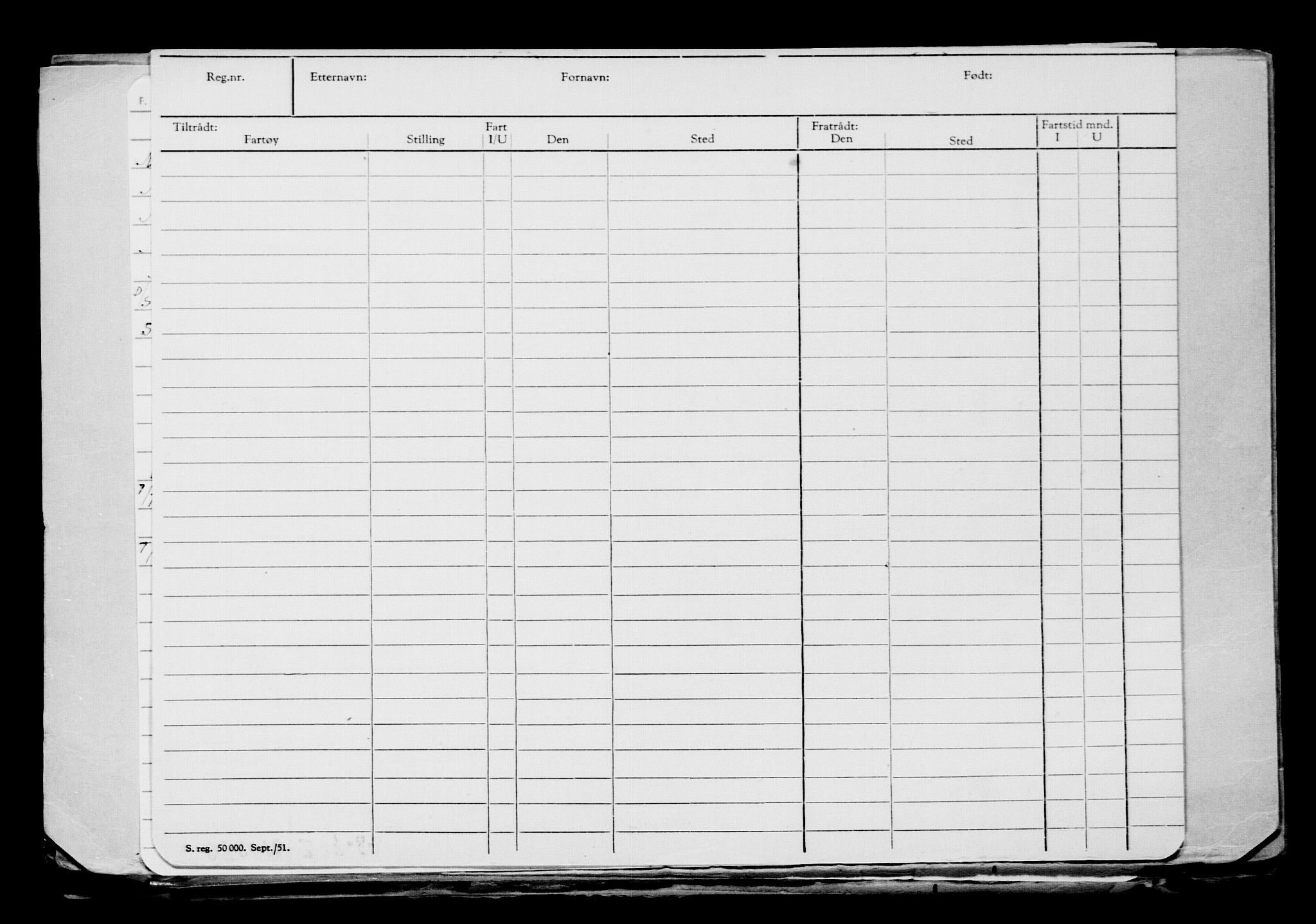 Direktoratet for sjømenn, AV/RA-S-3545/G/Gb/L0156: Hovedkort, 1918, p. 43