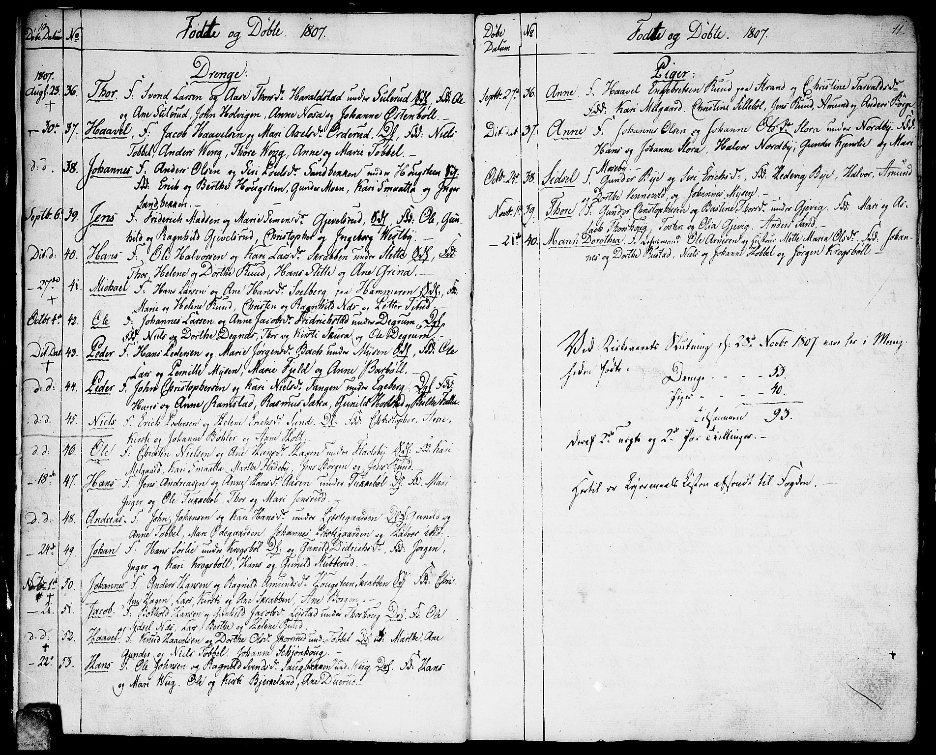 Enebakk prestekontor Kirkebøker, SAO/A-10171c/F/Fa/L0004: Parish register (official) no. I 4, 1806-1854, p. 10-11