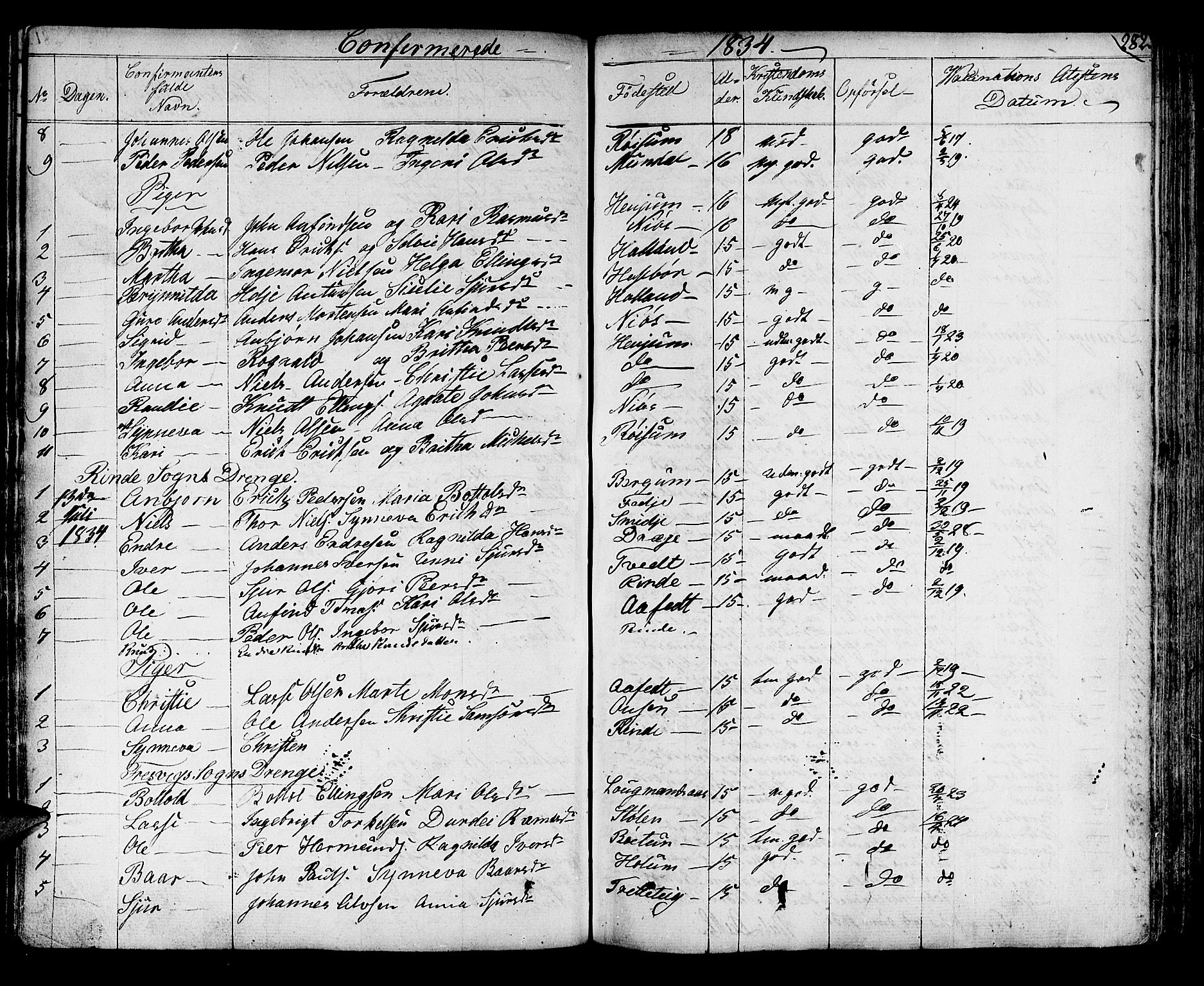 Leikanger sokneprestembete, AV/SAB-A-81001/H/Haa/Haaa/L0006: Parish register (official) no. A 6, 1810-1838, p. 282