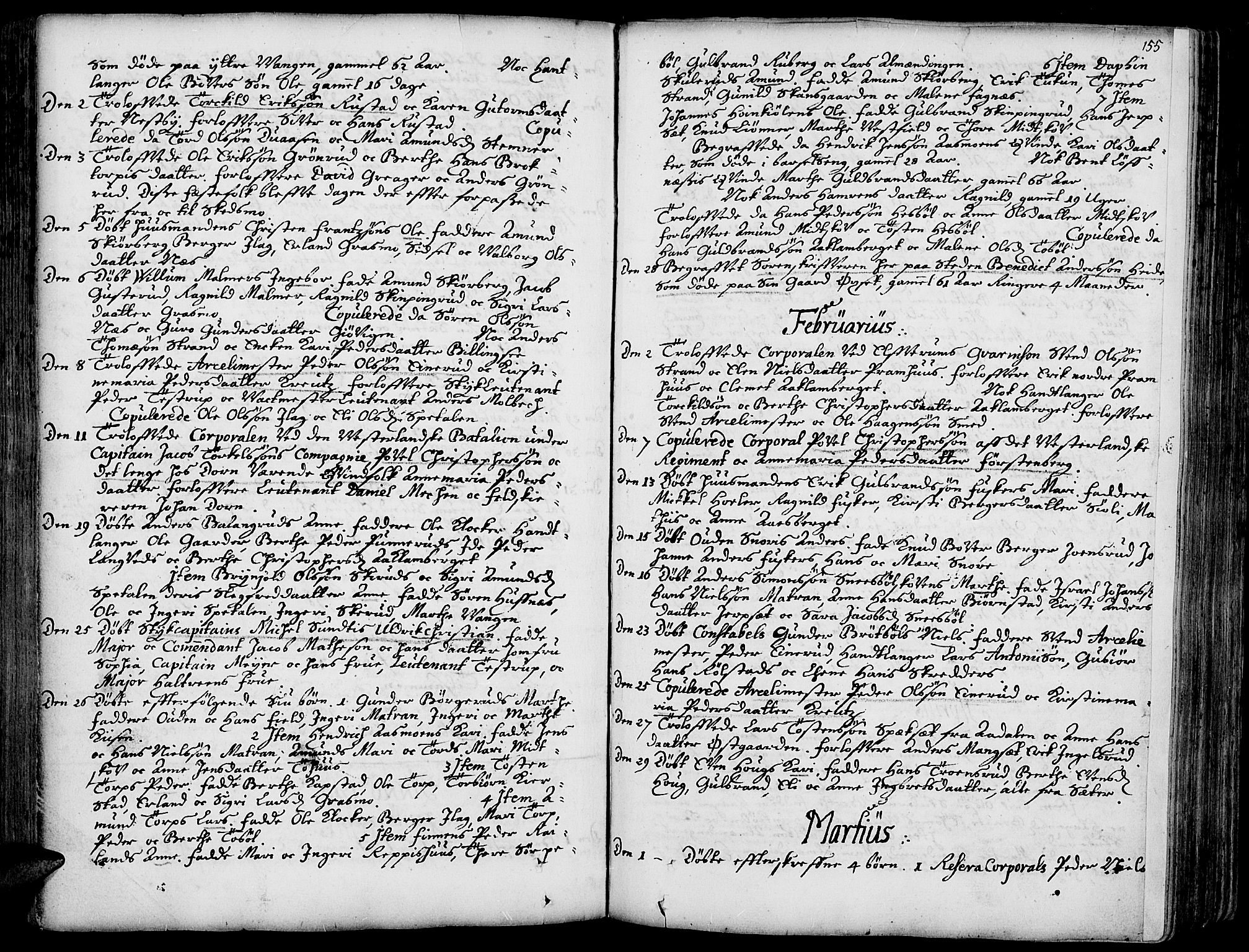 Vinger prestekontor, AV/SAH-PREST-024/H/Ha/Haa/L0001: Parish register (official) no. 1, 1689-1729, p. 155
