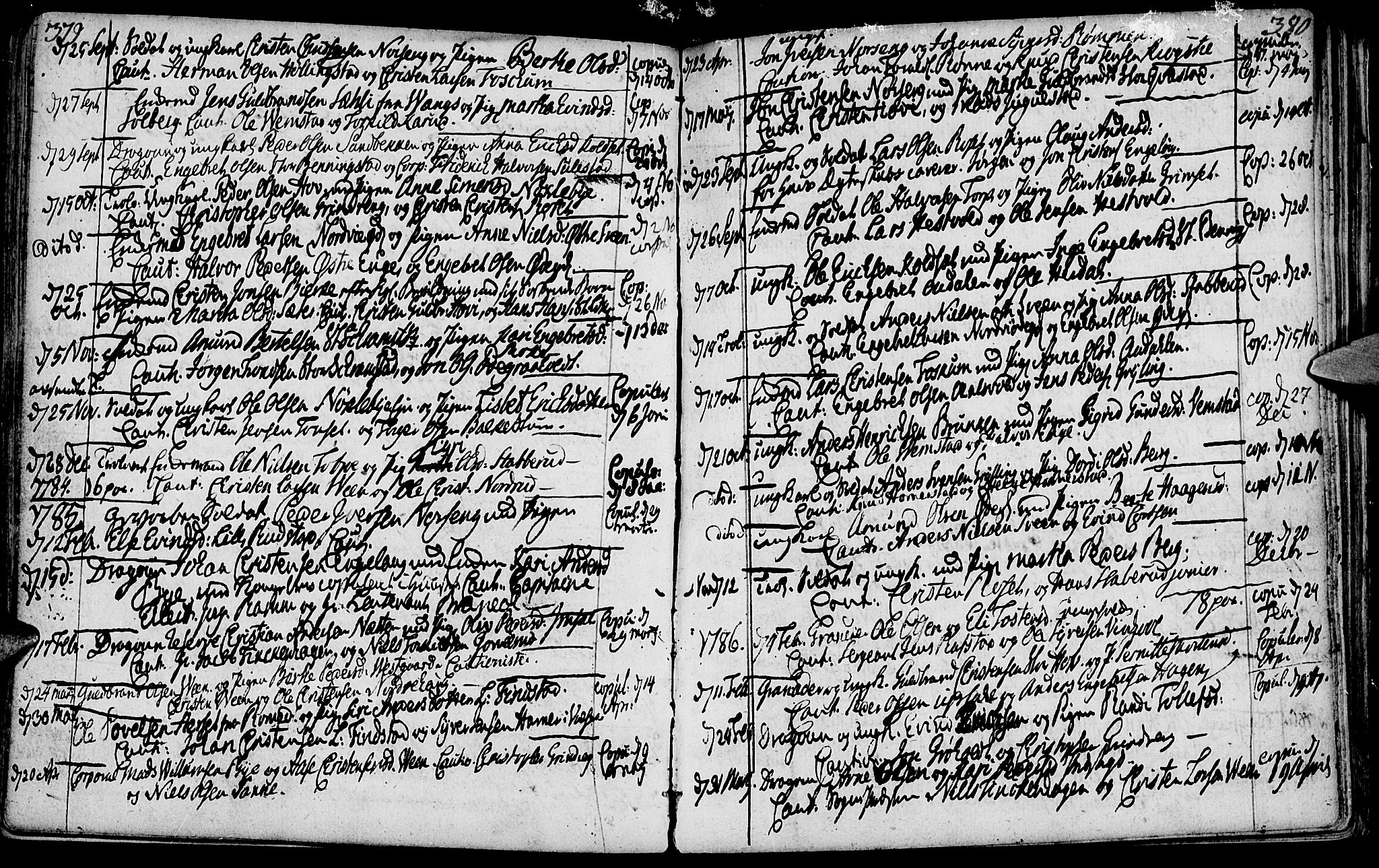 Løten prestekontor, AV/SAH-PREST-022/K/Ka/L0003: Parish register (official) no. 3, 1773-1800, p. 379-380