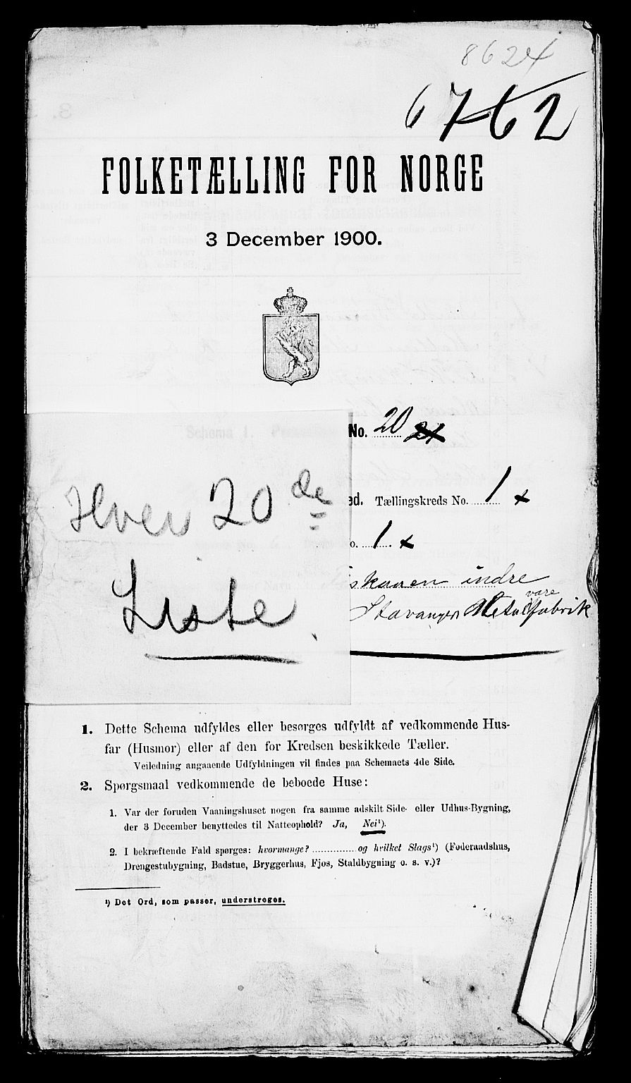 SAST, 1900 census for Strand, 1900, p. 65