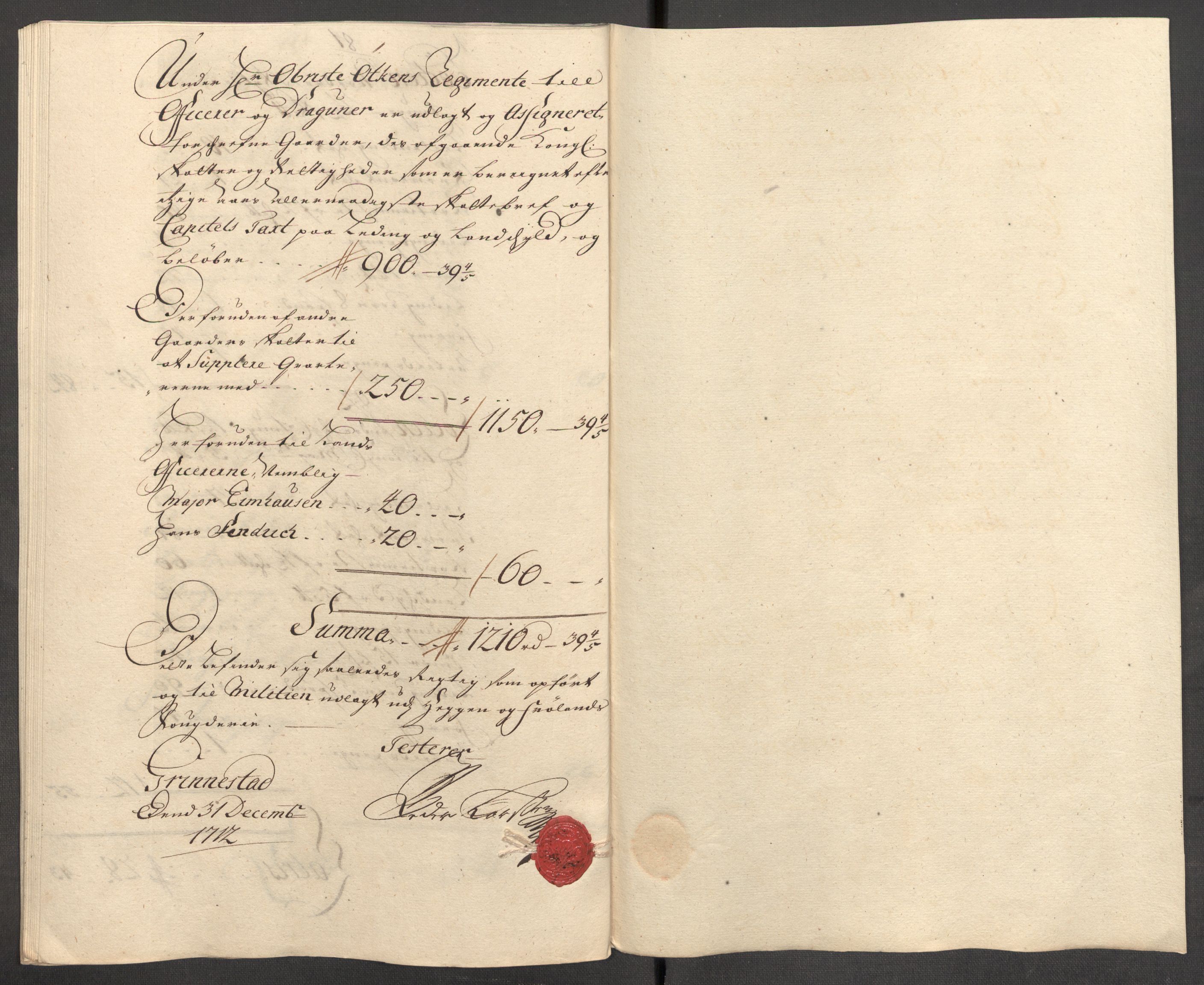 Rentekammeret inntil 1814, Reviderte regnskaper, Fogderegnskap, RA/EA-4092/R07/L0305: Fogderegnskap Rakkestad, Heggen og Frøland, 1712, p. 375