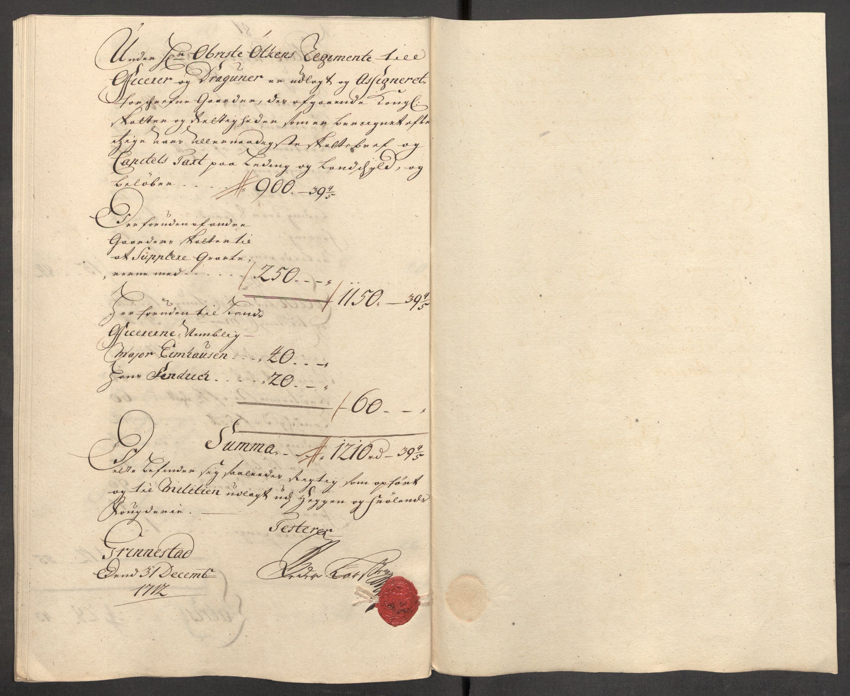 Rentekammeret inntil 1814, Reviderte regnskaper, Fogderegnskap, AV/RA-EA-4092/R07/L0305: Fogderegnskap Rakkestad, Heggen og Frøland, 1712, p. 375