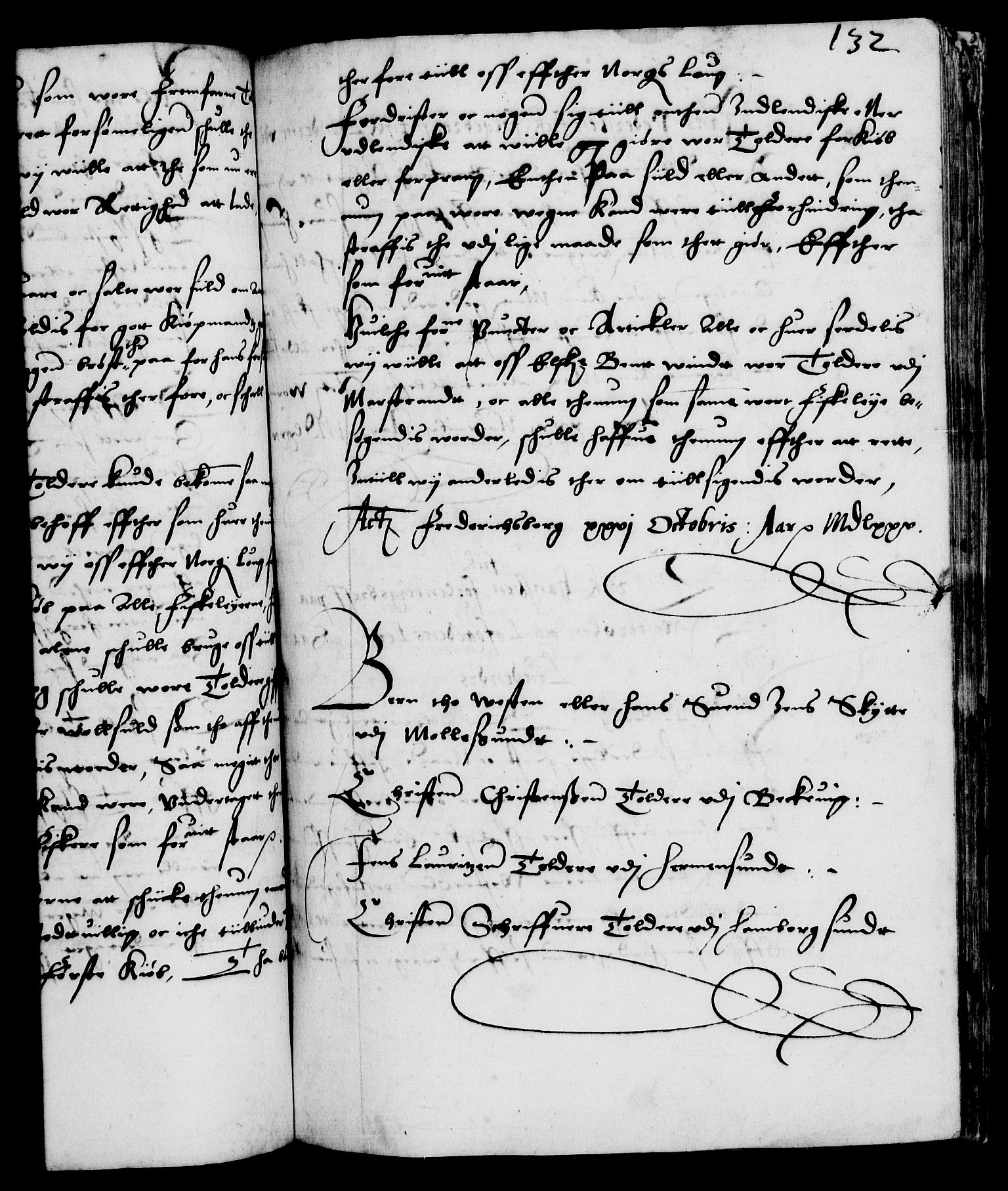 Danske Kanselli 1572-1799, RA/EA-3023/F/Fc/Fca/Fcaa/L0001: Norske registre (mikrofilm), 1572-1588, p. 132a