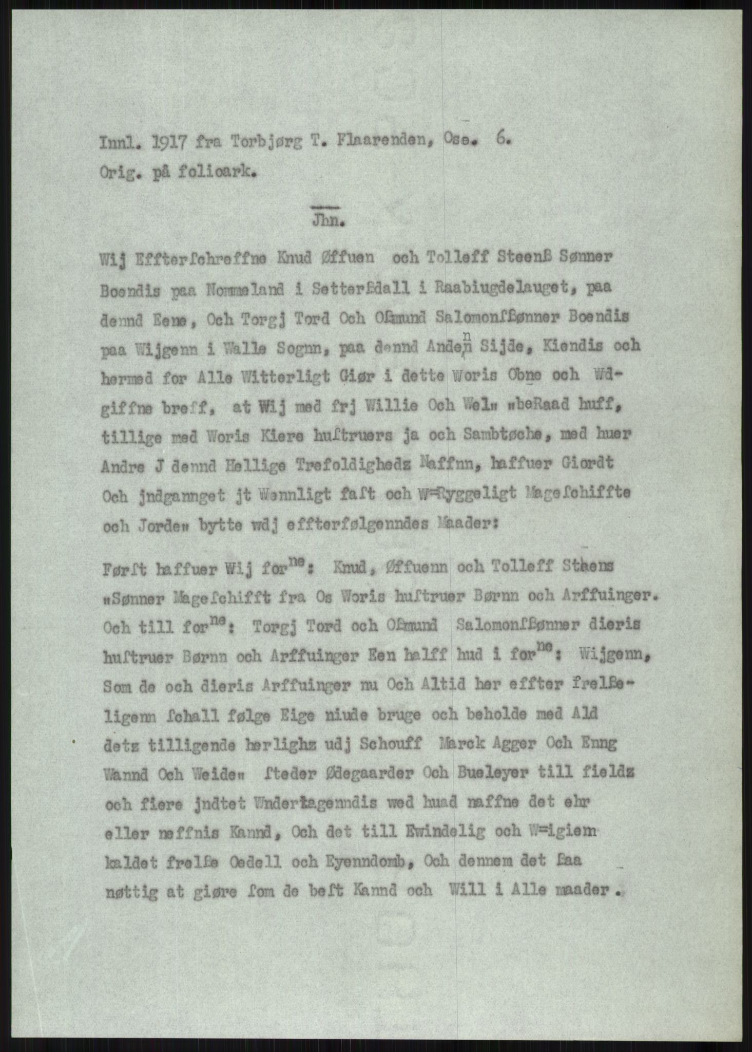 Samlinger til kildeutgivelse, Diplomavskriftsamlingen, AV/RA-EA-4053/H/Ha, p. 2007