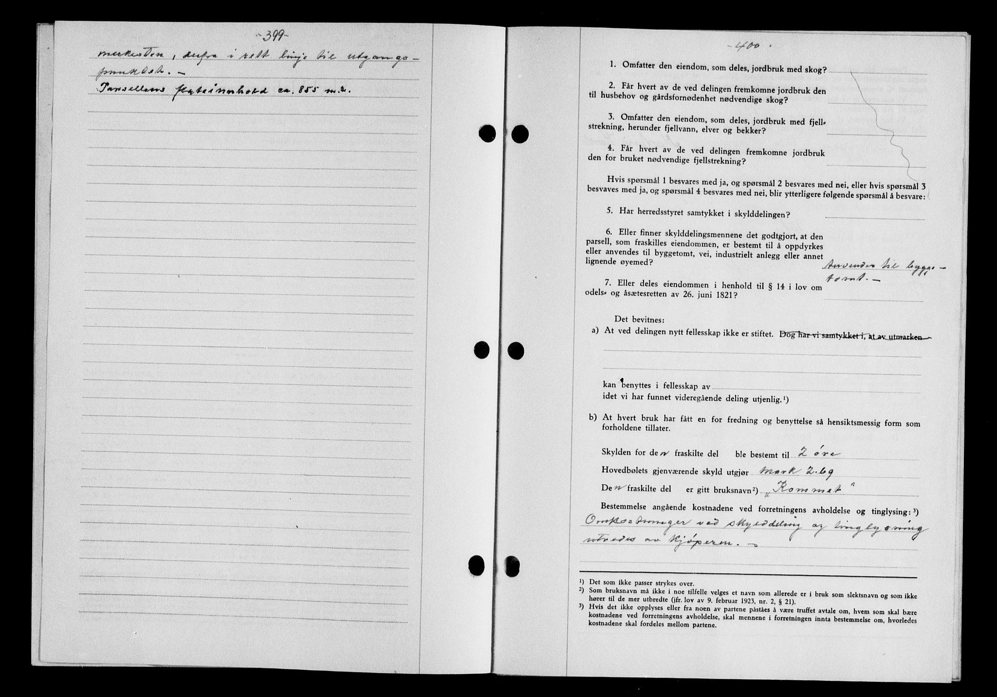 Gauldal sorenskriveri, SAT/A-0014/1/2/2C/L0058: Mortgage book no. 63, 1944-1945, Diary no: : 1166/1944