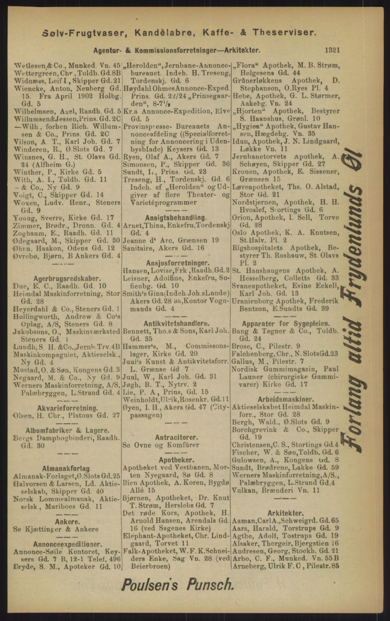 Kristiania/Oslo adressebok, PUBL/-, 1902, p. 1321