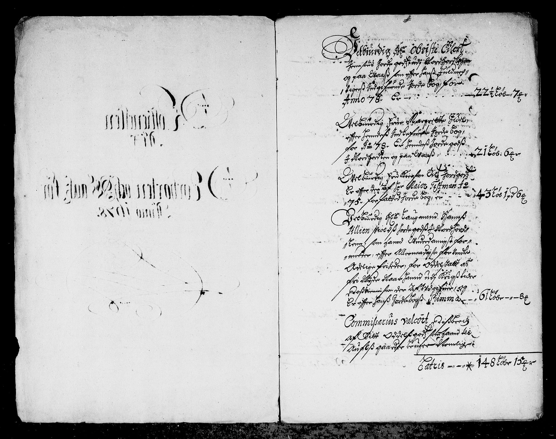 Rentekammeret inntil 1814, Reviderte regnskaper, Stiftamtstueregnskaper, Bergen stiftamt, AV/RA-EA-6043/R/Rc/L0052: Bergen stiftamt, 1678