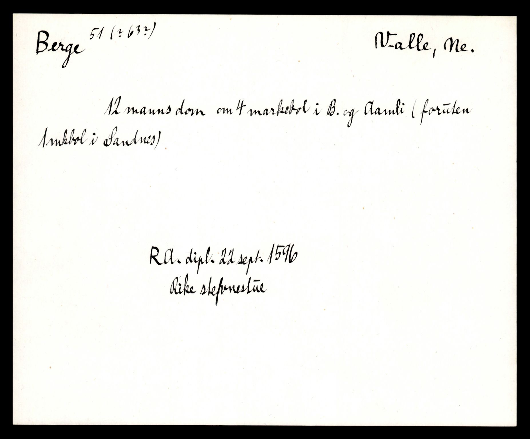 Riksarkivets diplomsamling, AV/RA-EA-5965/F35/F35e/L0024: Registreringssedler Aust-Agder 2, 1400-1700, p. 545